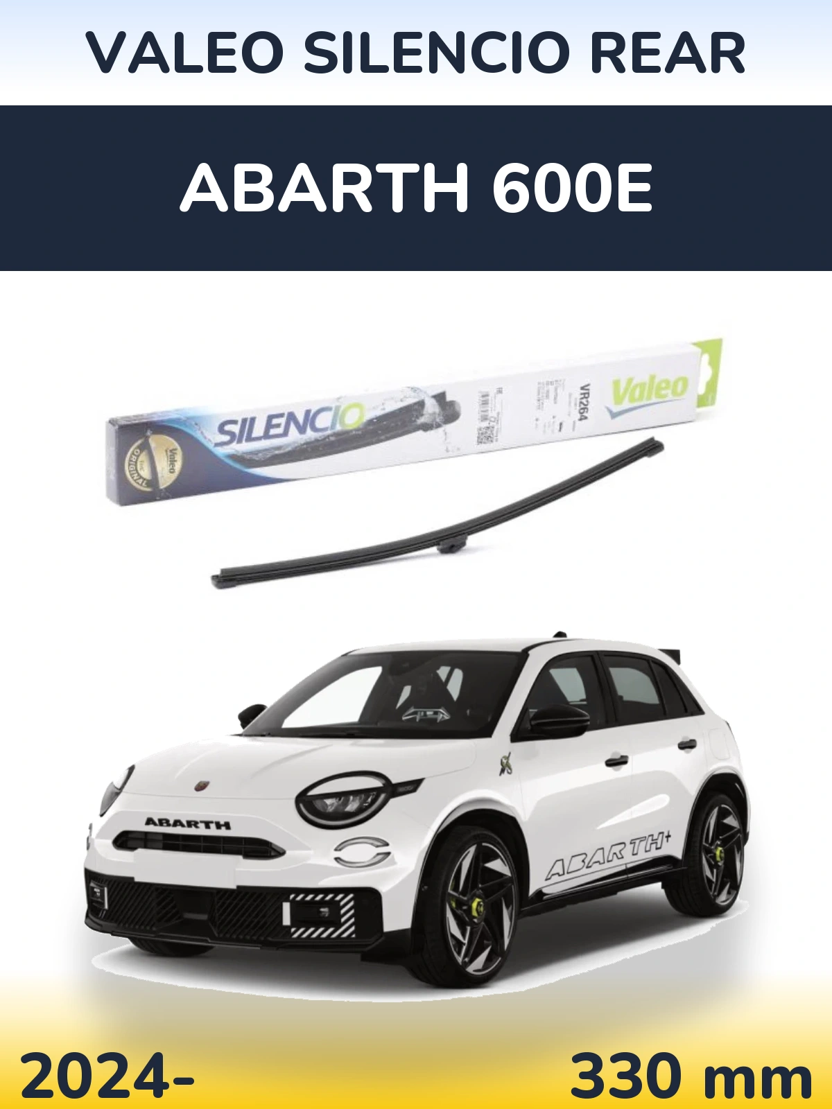 Rear wiper blade Valeo Silencio Rear 320 mm for Abarth 600e 2024-2026