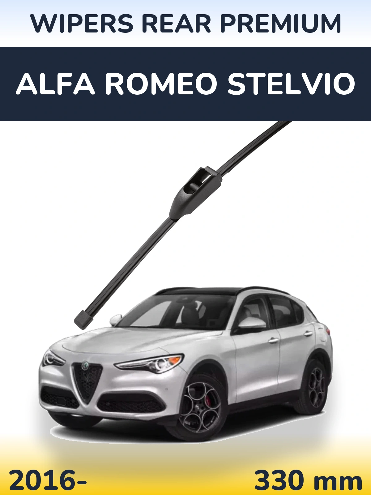 Rear wiper blade WIPERS REAR PREMIUM 330 mm for Alfa Romeo Stelvio 2016-2026