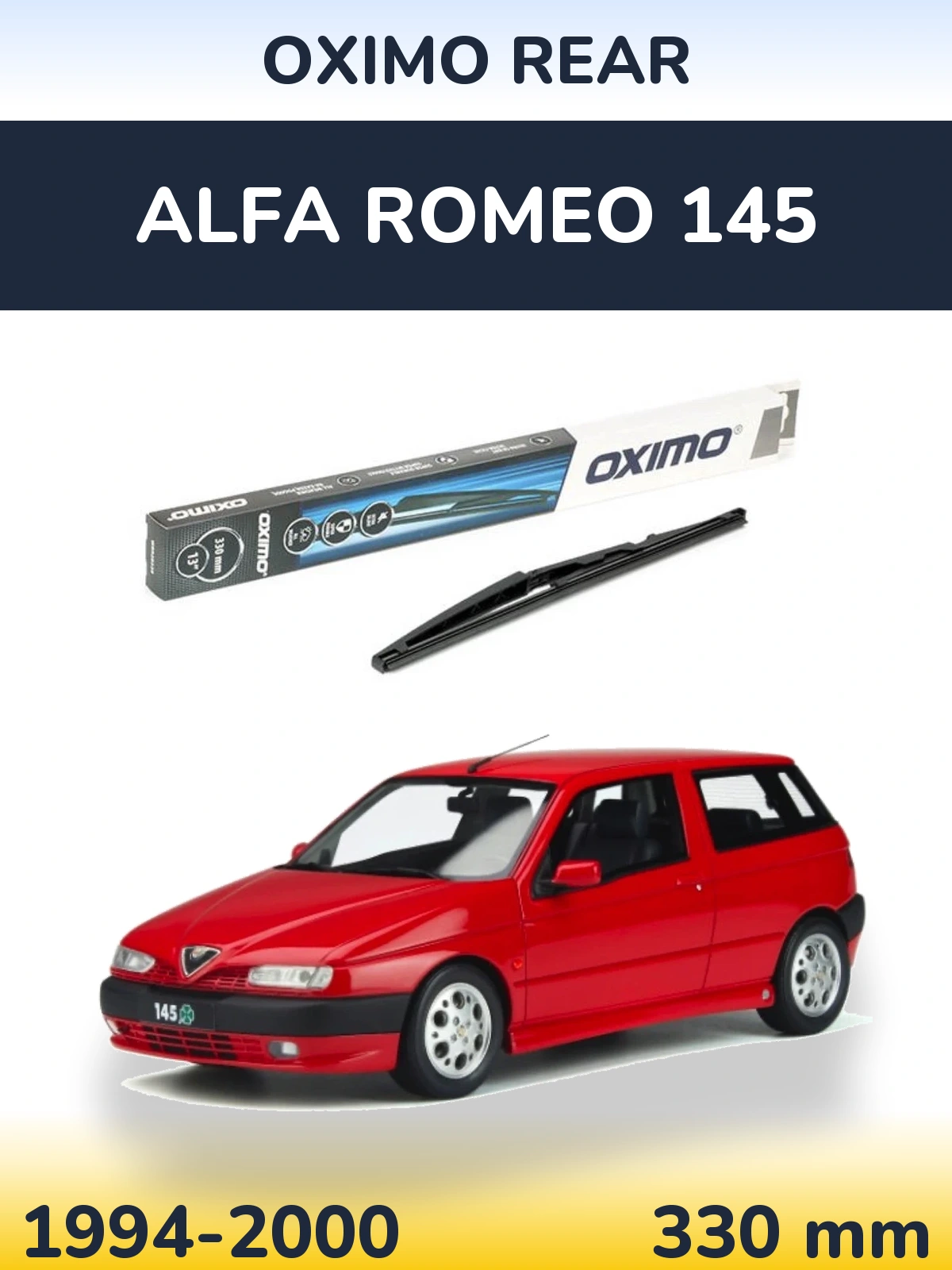 Задня щітка Oximo Rear 330 мм для Alfa Romeo 145 1994-2000