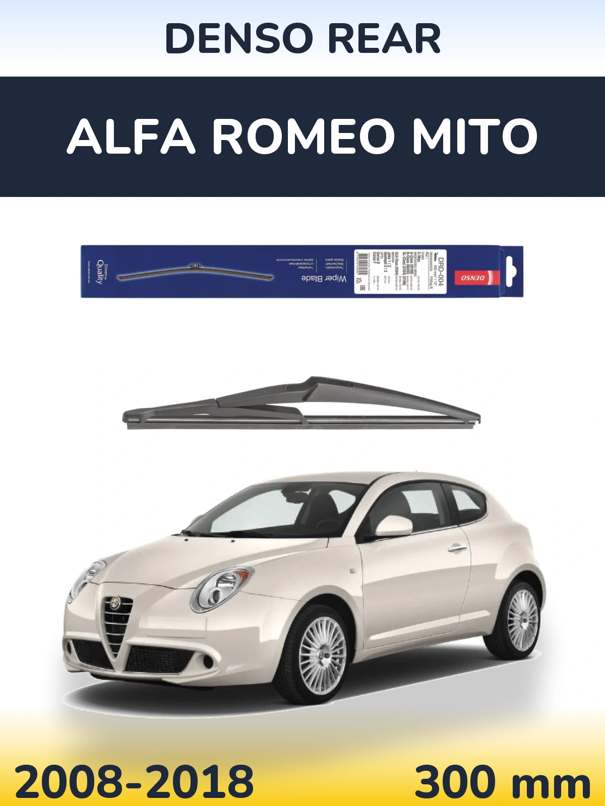 Задний дворник Denso Rear 300 мм для Alfa Romeo MiTo 2008-2018