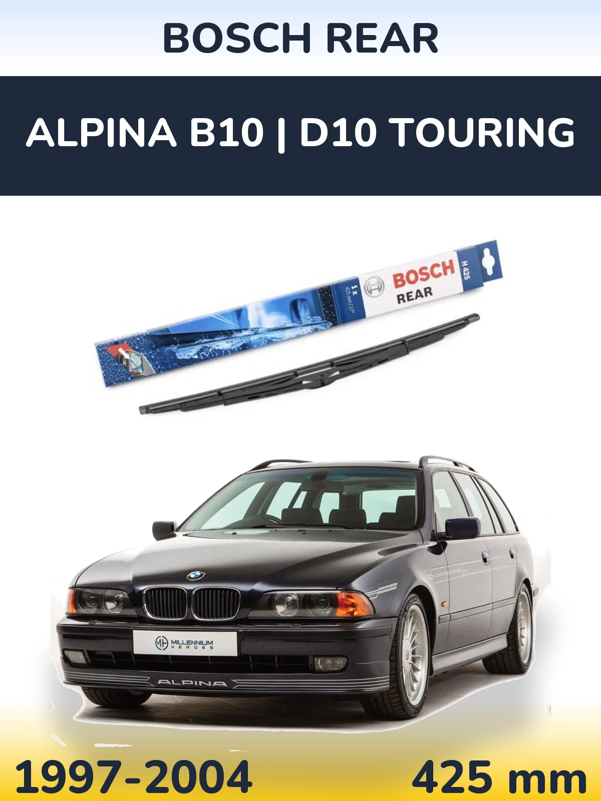 Задний дворник BOSCH Rear 425 мм для Alpina B10 | D10 Touring 1997-2004