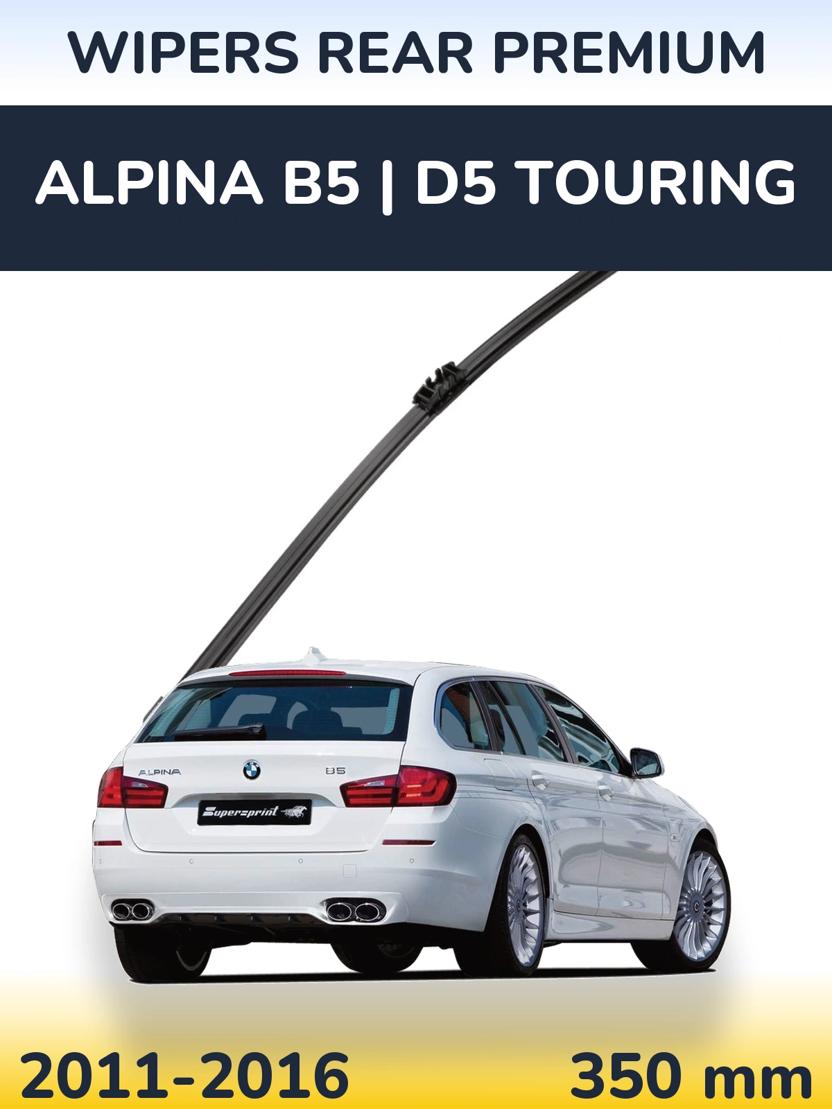 Rear wiper blade WIPERS REAR PREMIUM 350 mm for Alpina B5 | D5 Touring 2011-2016