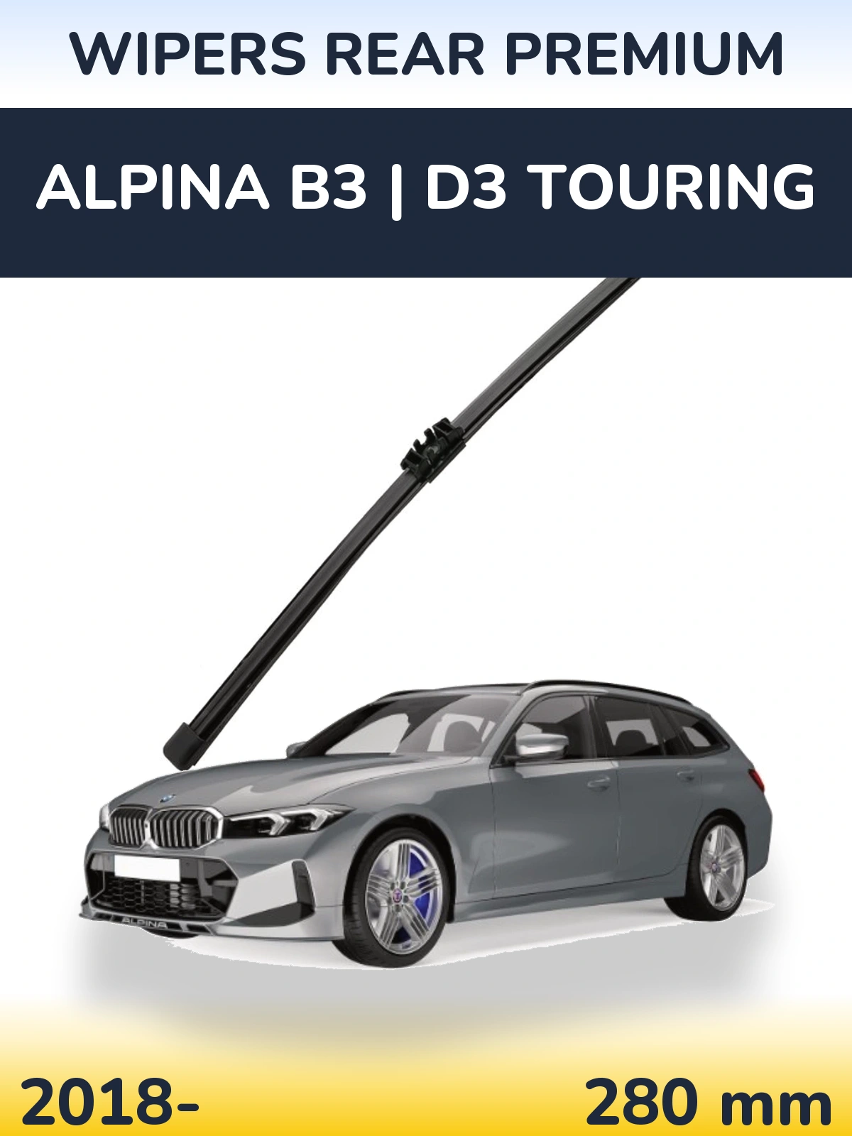 Rear wiper blade WIPERS REAR PREMIUM 280 mm for Alpina B3 | D3 Touring 2018-2026