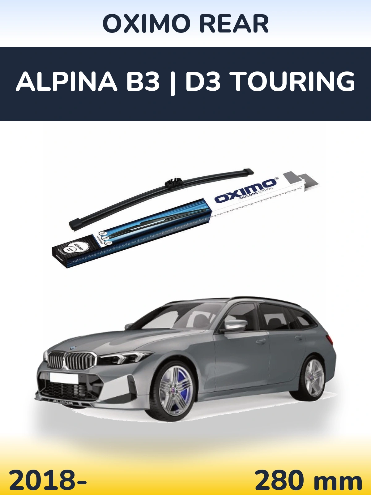 Rear wiper blade Oximo Rear 280 mm for Alpina B3 | D3 Touring 2018-2026