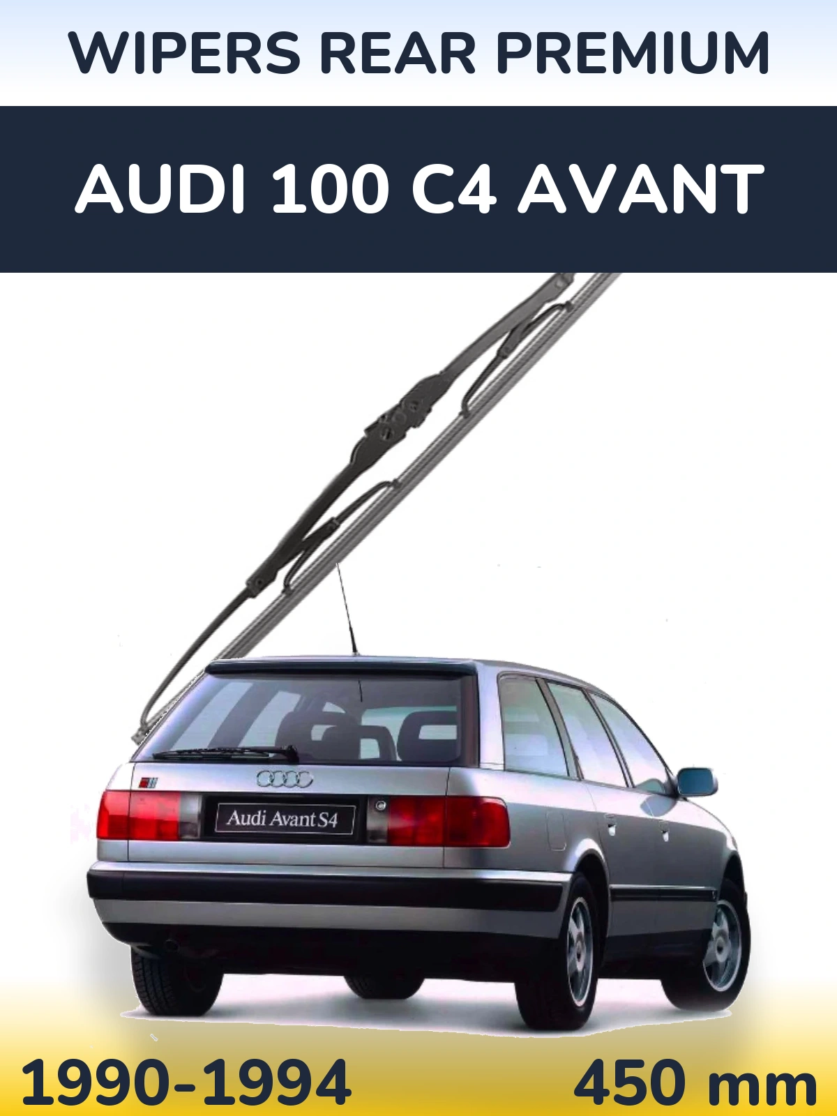 Rear wiper blade WIPERS REAR PREMIUM 450 mm for Audi 100 C4 Avant 1990-1994