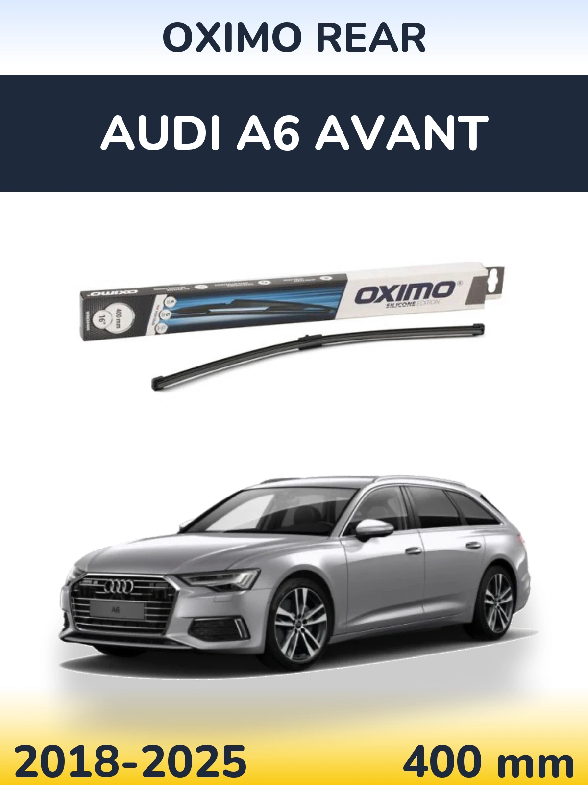 Rear wiper blade Oximo Rear 400 mm for Audi A6 Avant 2018-2025