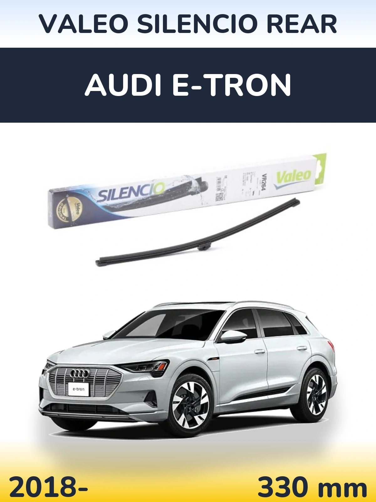 Rear wiper blade Valeo Silencio Rear 320 mm for Audi e-tron 2018-2026