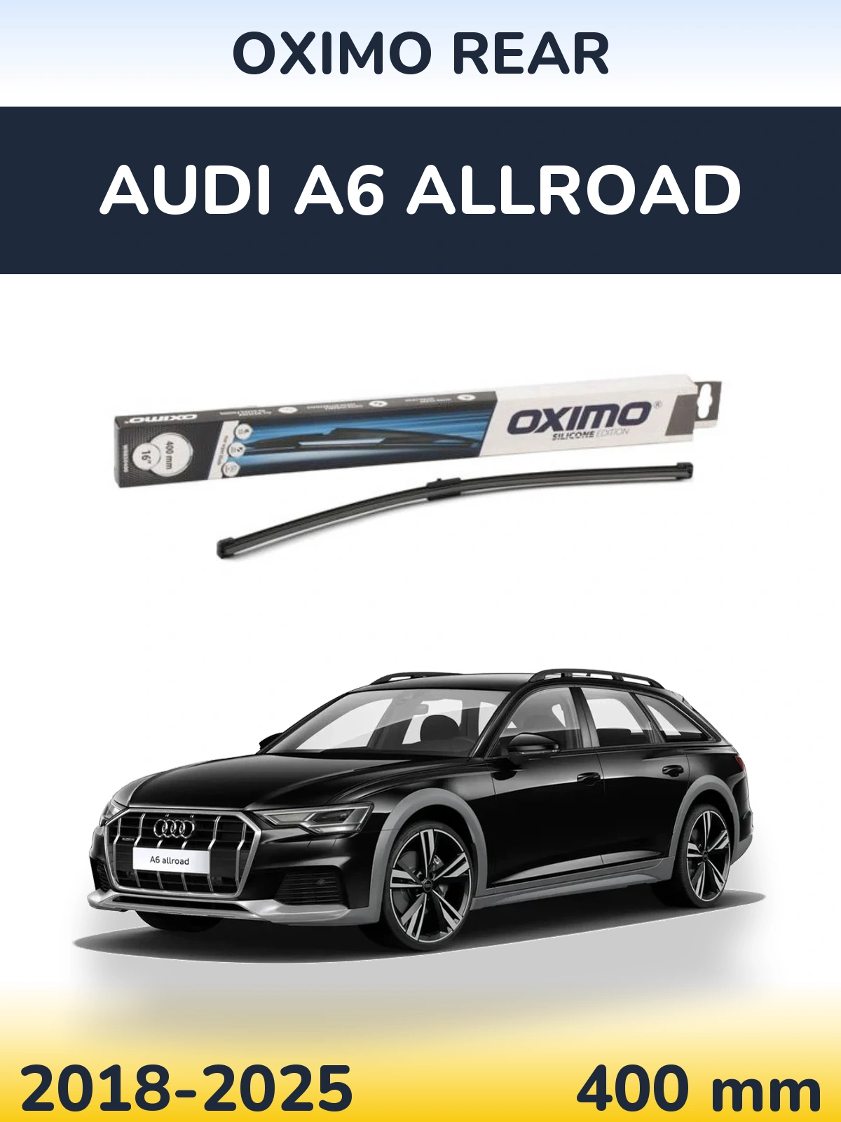 Rear wiper blade Oximo Rear 400 mm for Audi A6 Allroad 2018-2025