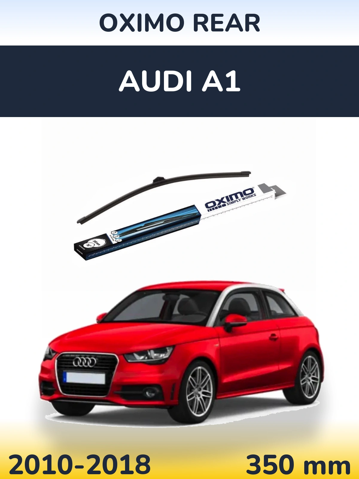 Rear wiper blade Oximo Rear 380 mm for Audi A1 2010-2018