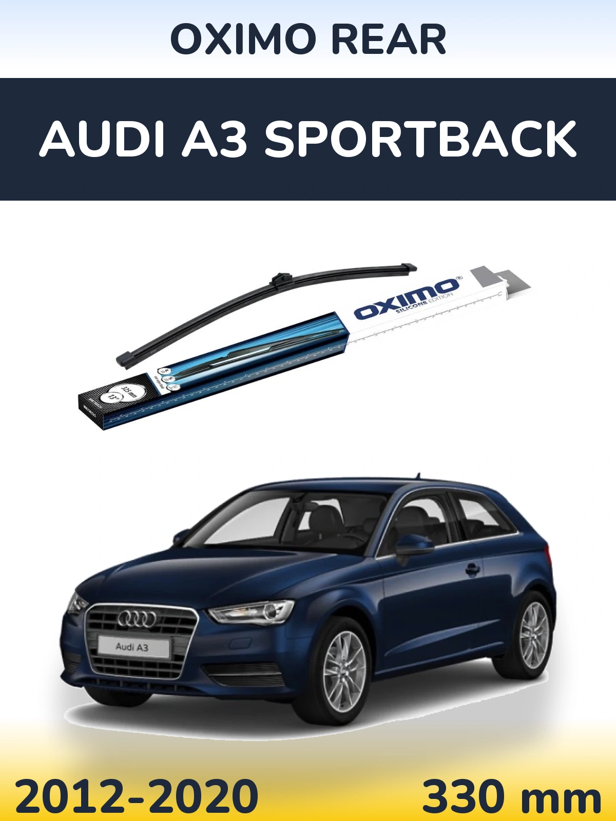 Rear wiper blade Oximo Rear 325 mm for Audi A3 Sportback 2012-2020