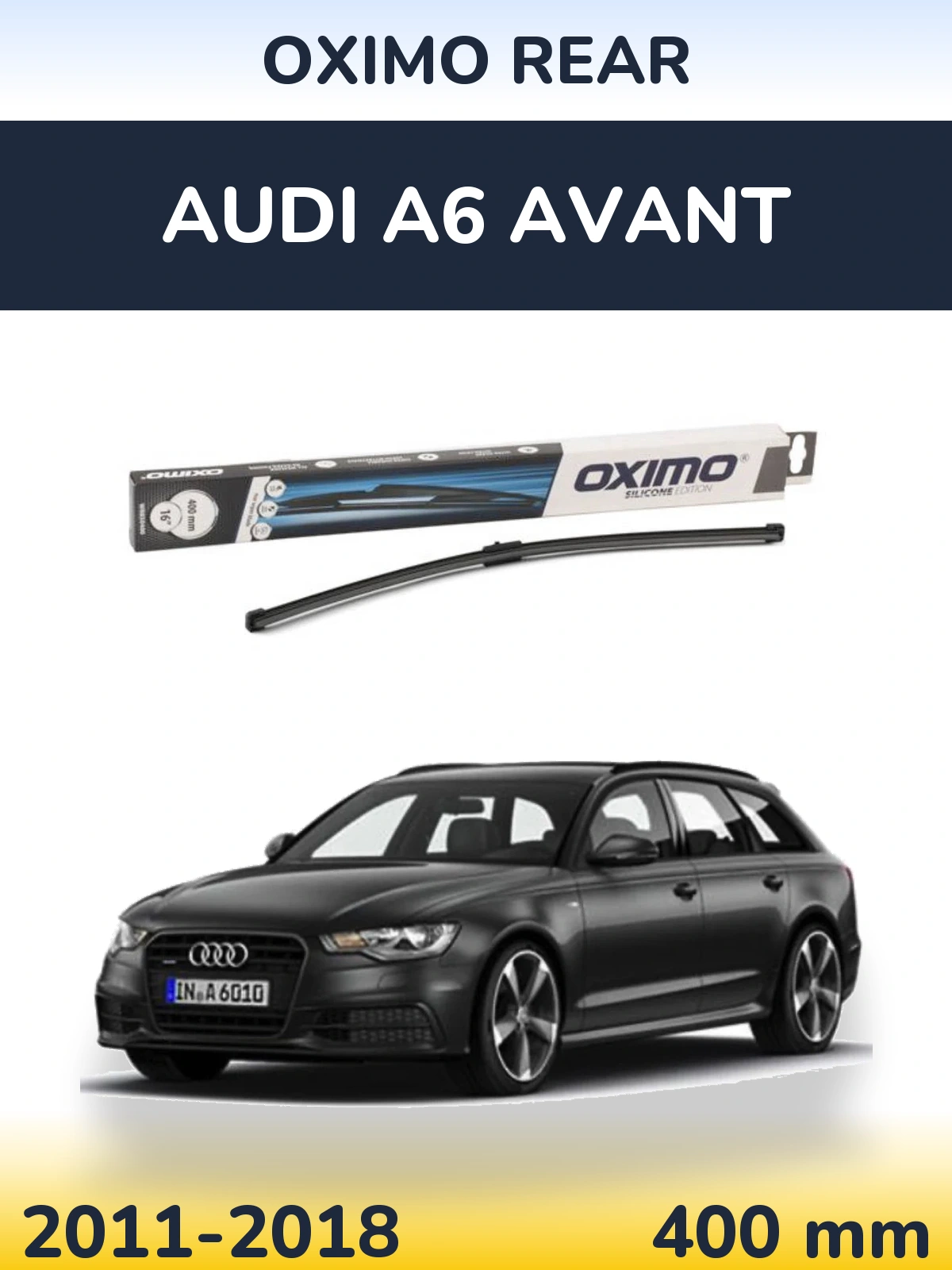 Rear wiper blade Oximo Rear 400 mm for Audi A6 Avant 2011-2018