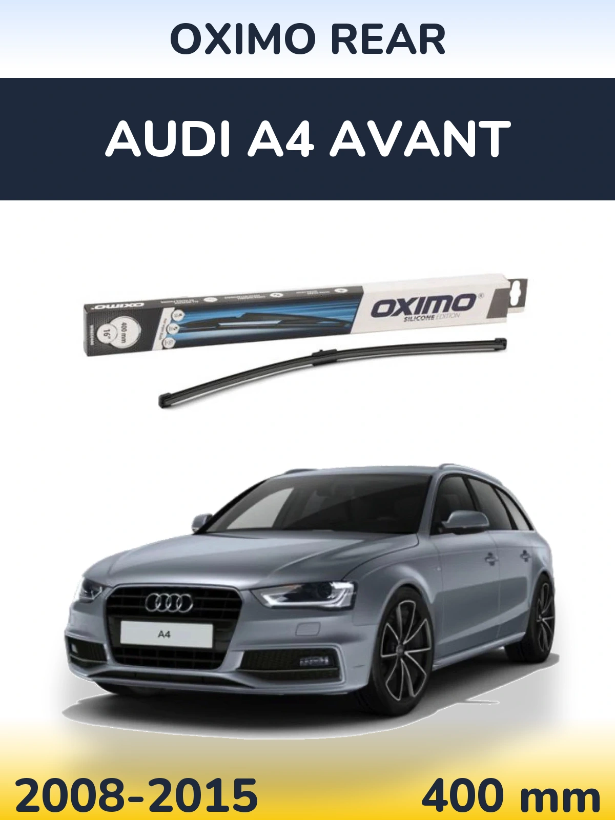 Rear wiper blade Oximo Rear 400 mm for Audi A4 Avant 2008-2015
