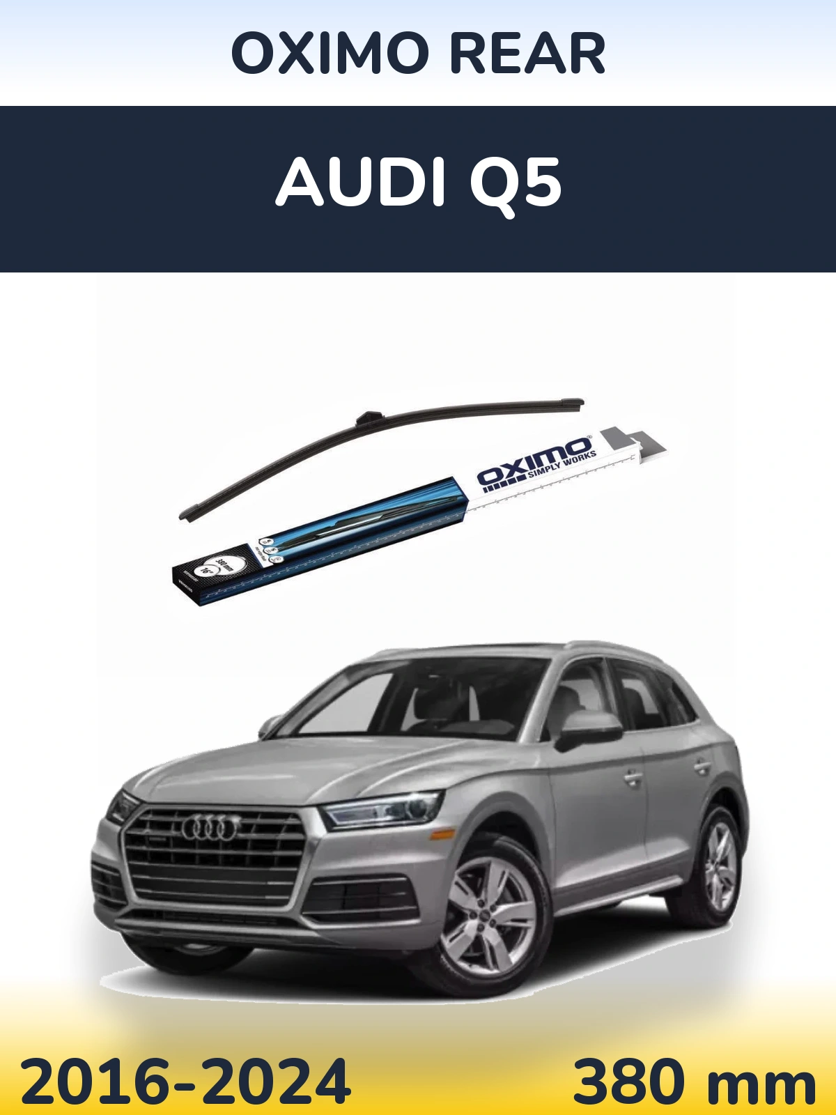 Задний дворник Oximo Rear 380 мм для Audi Q5 2016-2024