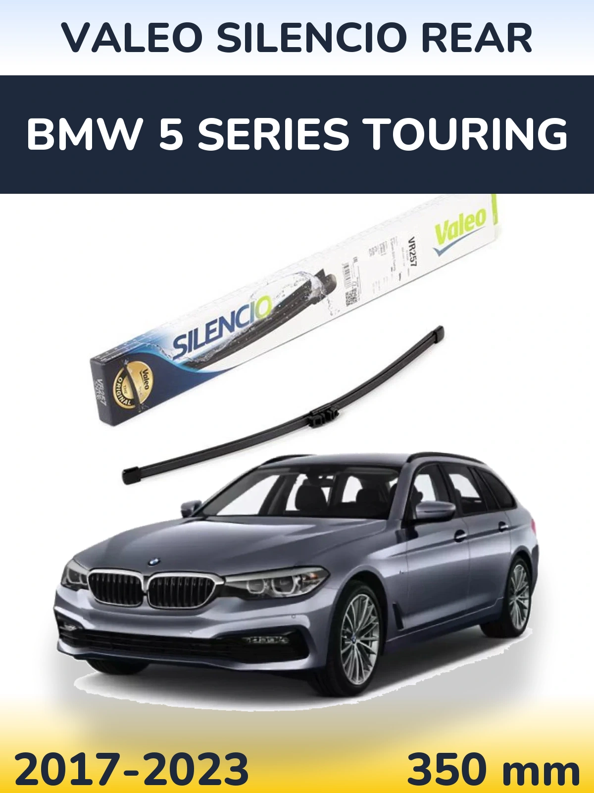 Задня щітка Valeo Silencio Rear 350 мм для BMW 5 Series Touring 2017-2023