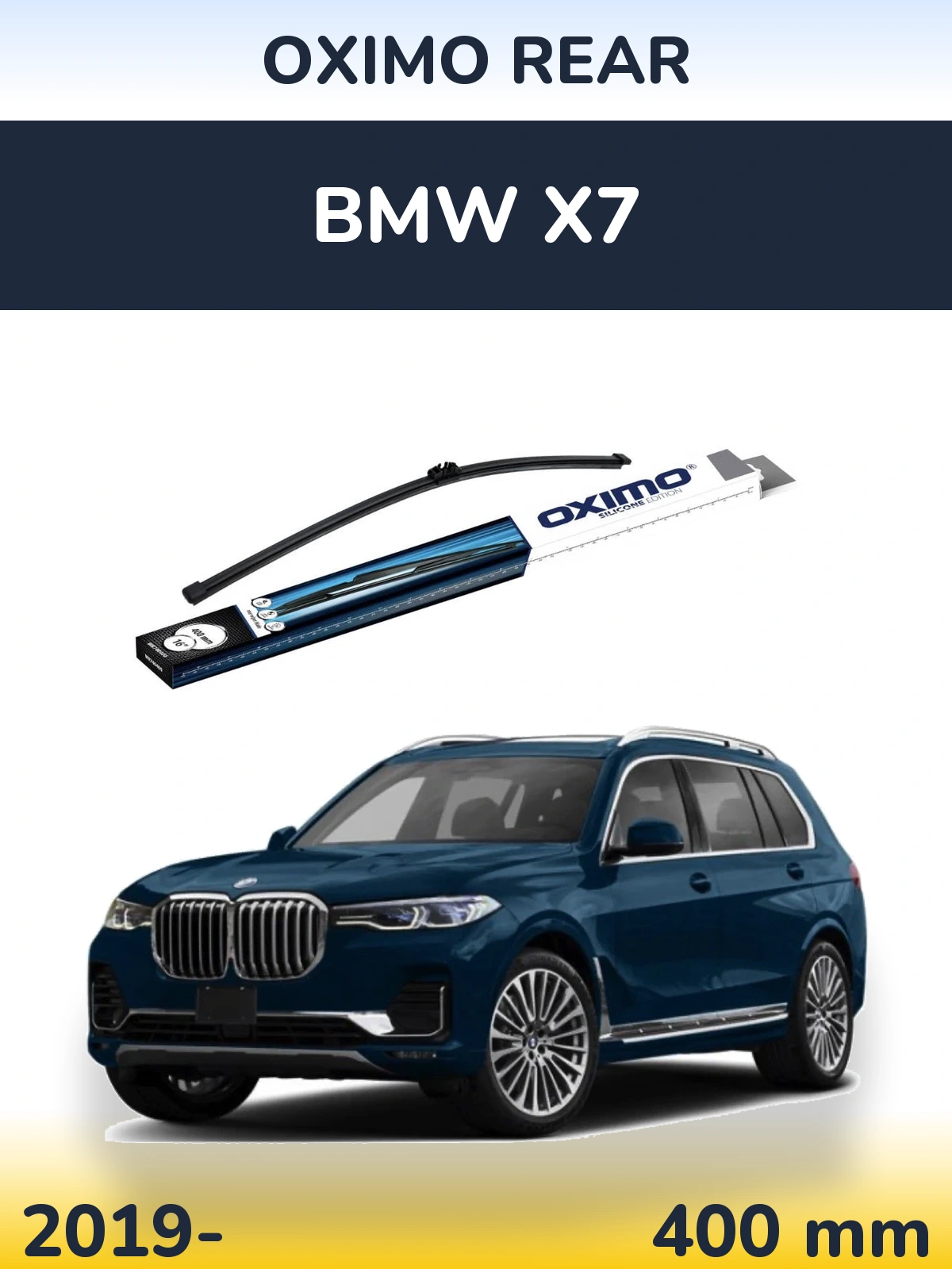 Rear wiper blade Oximo Rear 400 mm for BMW X7 2019-2026