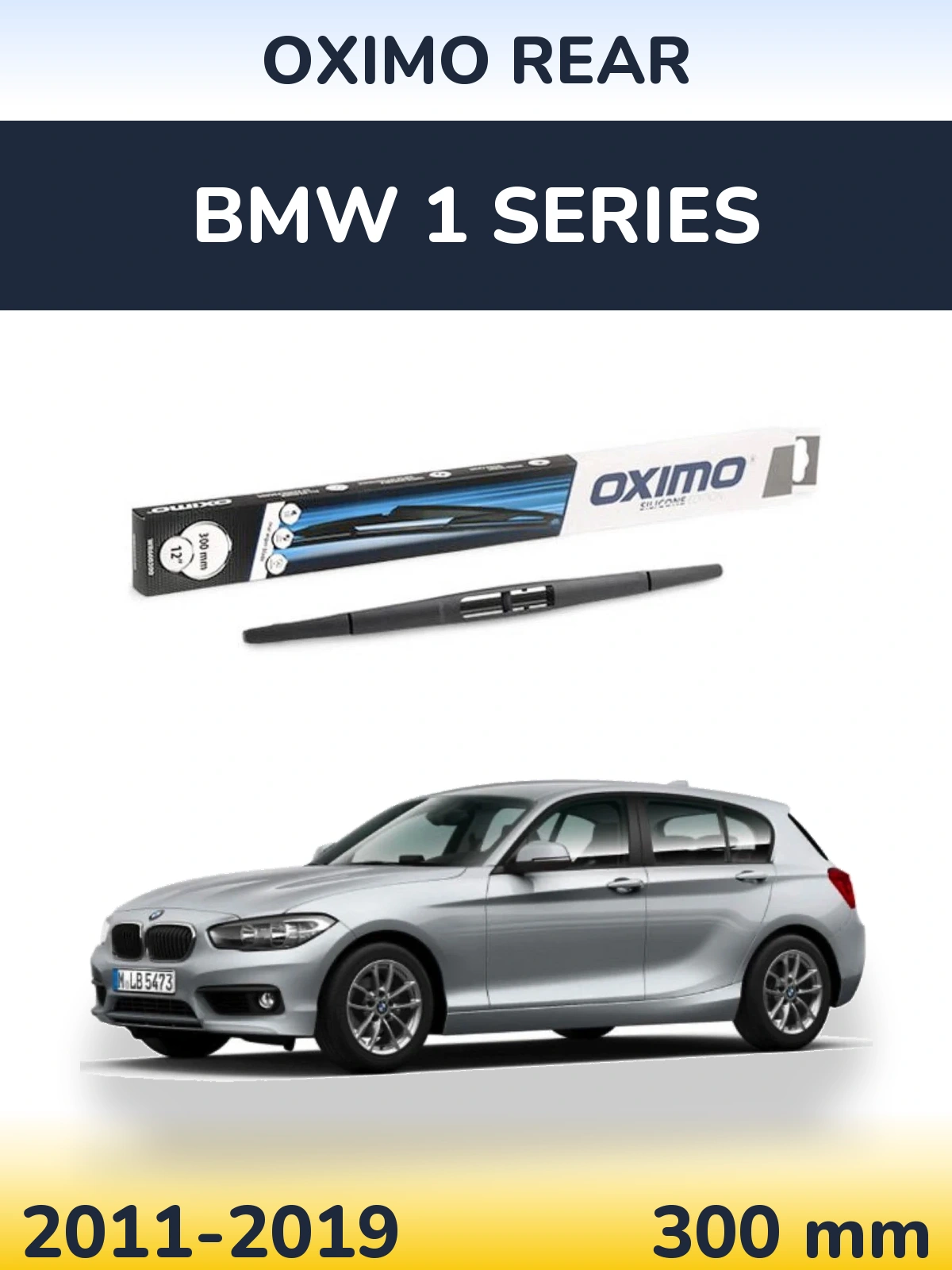 Rear wiper blade Oximo Rear 300 mm for BMW 1 Series 2011-2019