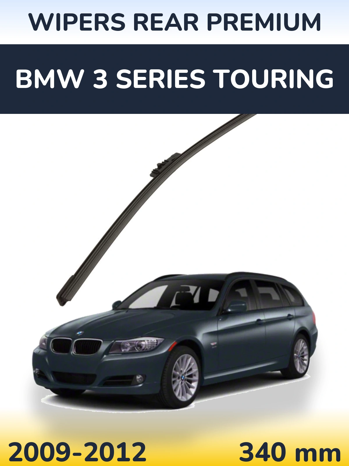 Rear wiper blade WIPERS REAR PREMIUM 340 mm for BMW 3 Series Touring 2009-2012