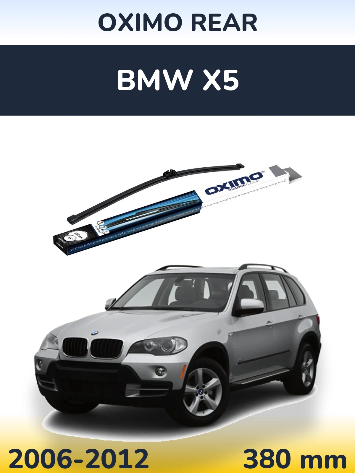 Rear wiper blade Oximo Rear 380 mm for BMW X5 2006-2012