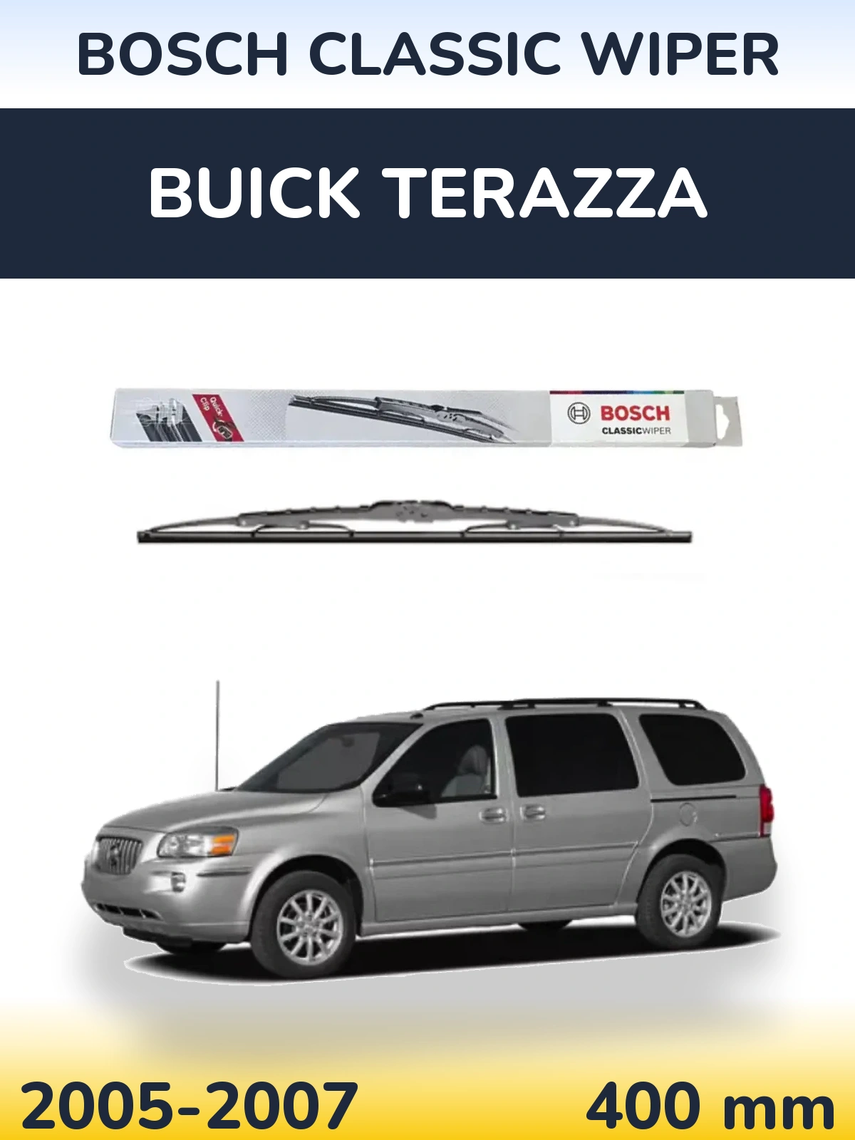Задний дворник BOSCH Classic Wiper 400 мм для Buick Terazza 2005-2007