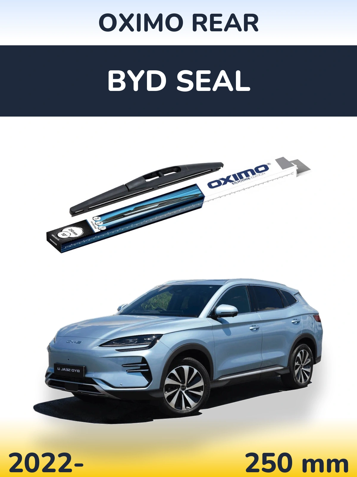 Rear wiper blade Oximo Rear 250 mm for BYD Seal 2022-2026