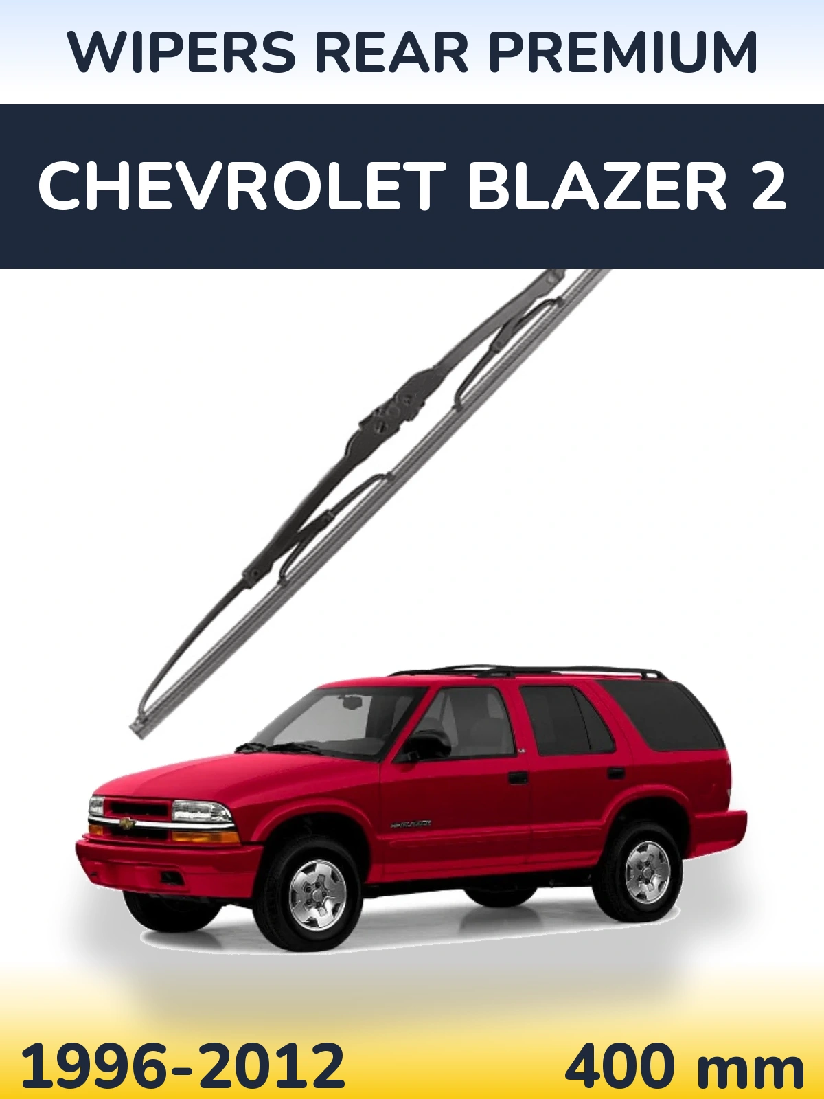 Rear wiper blade WIPERS REAR PREMIUM 400 mm for Chevrolet Blazer 2 1996-2012