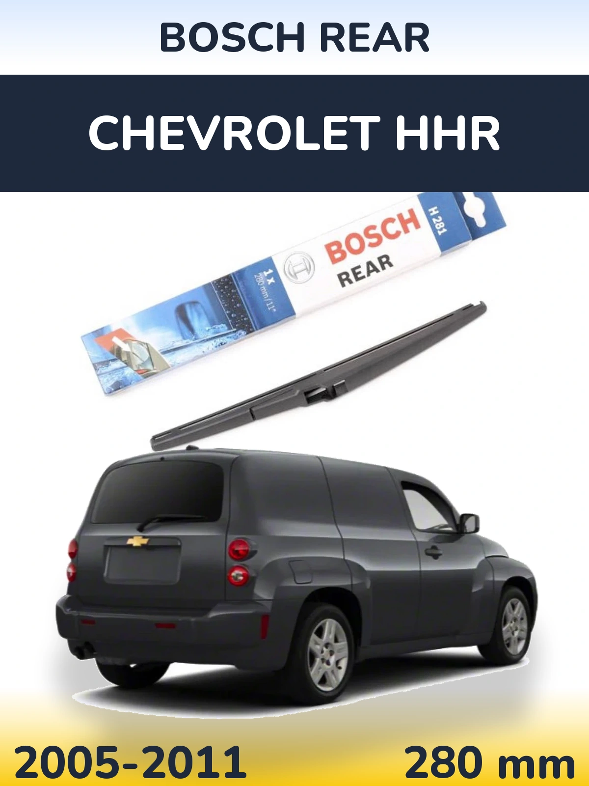 Задний дворник BOSCH Rear 280 мм для Chevrolet HHR 2005-2011