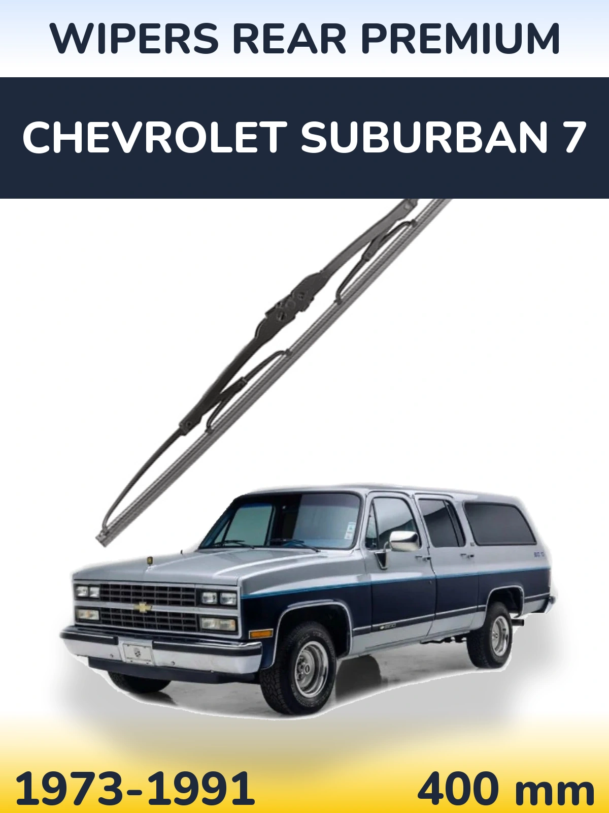 Rear wiper blade WIPERS REAR PREMIUM 400 mm for Chevrolet Suburban 7 1973-1991