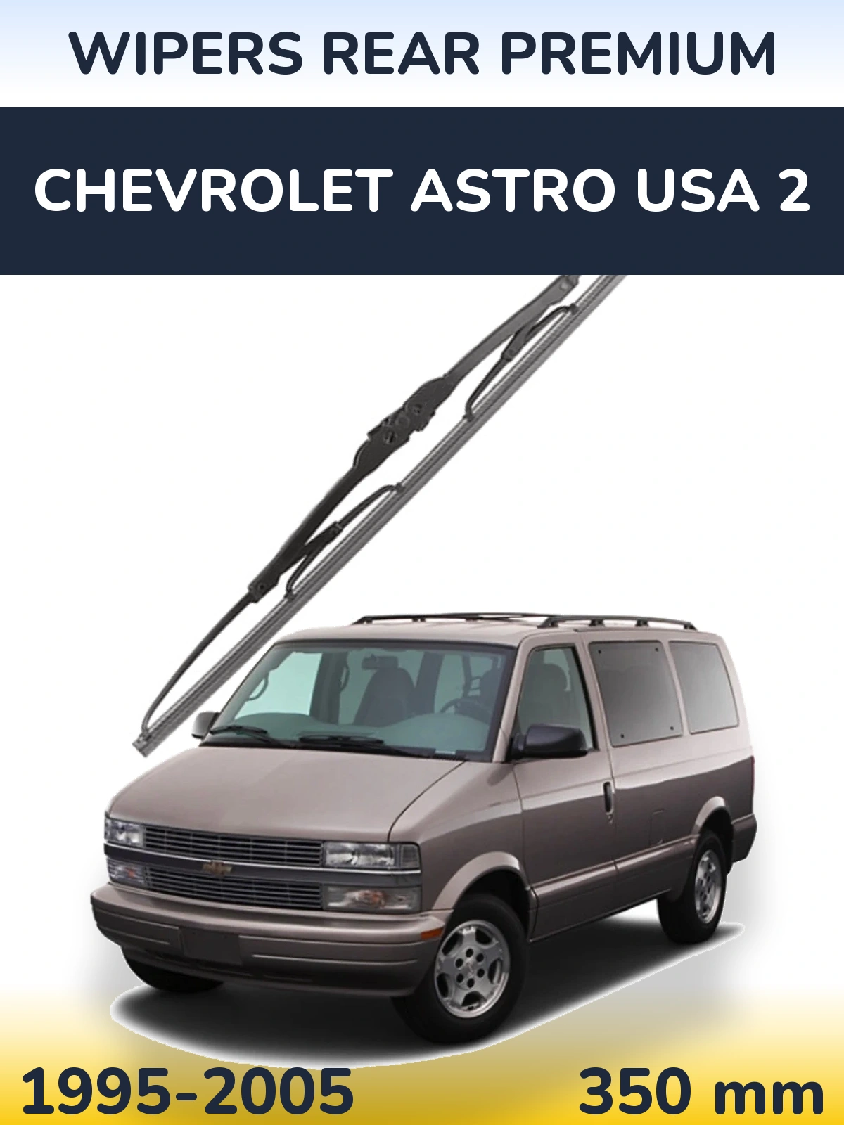 Rear wiper blade WIPERS REAR PREMIUM 350 mm for Chevrolet Astro USA 2 1995-2005
