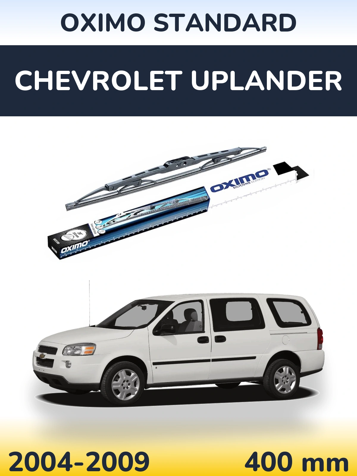 Rear wiper blade Oximo Standard 400 mm for Chevrolet Uplander 2004-2009