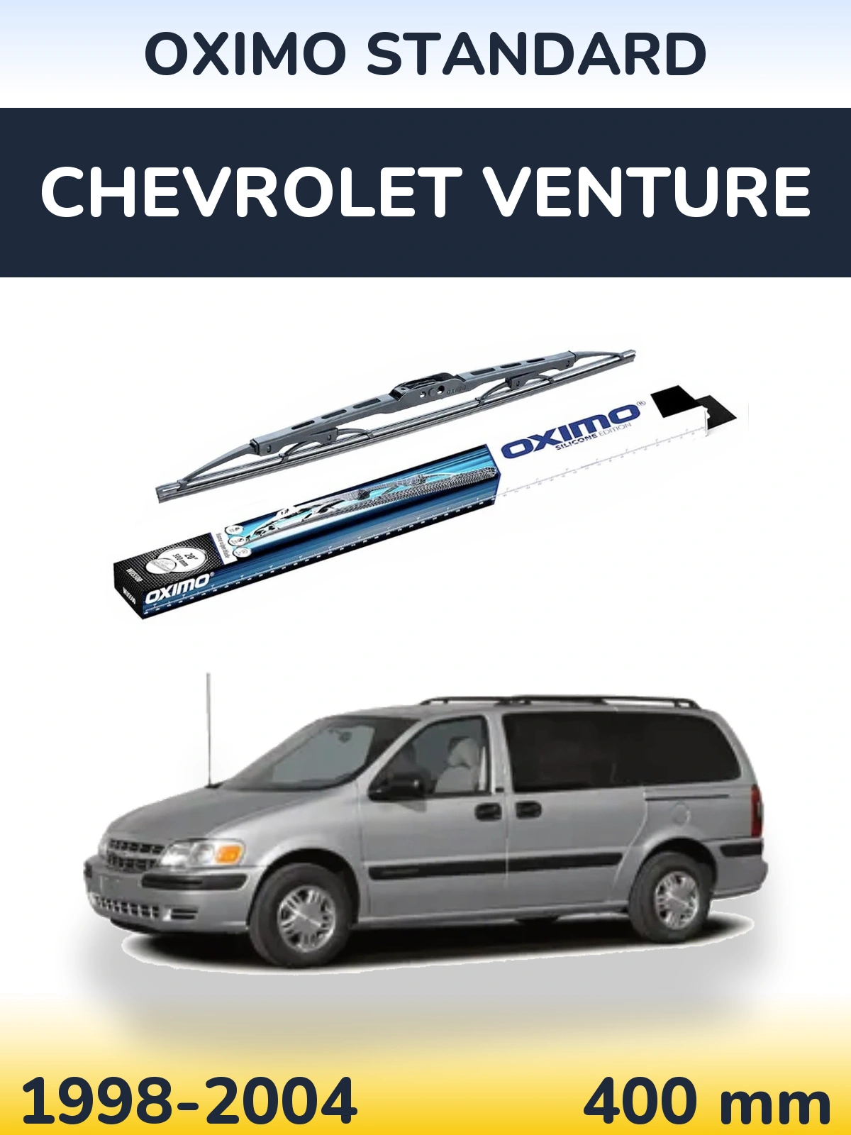 Rear wiper blade Oximo Standard 400 mm for Chevrolet Venture 1998-2004