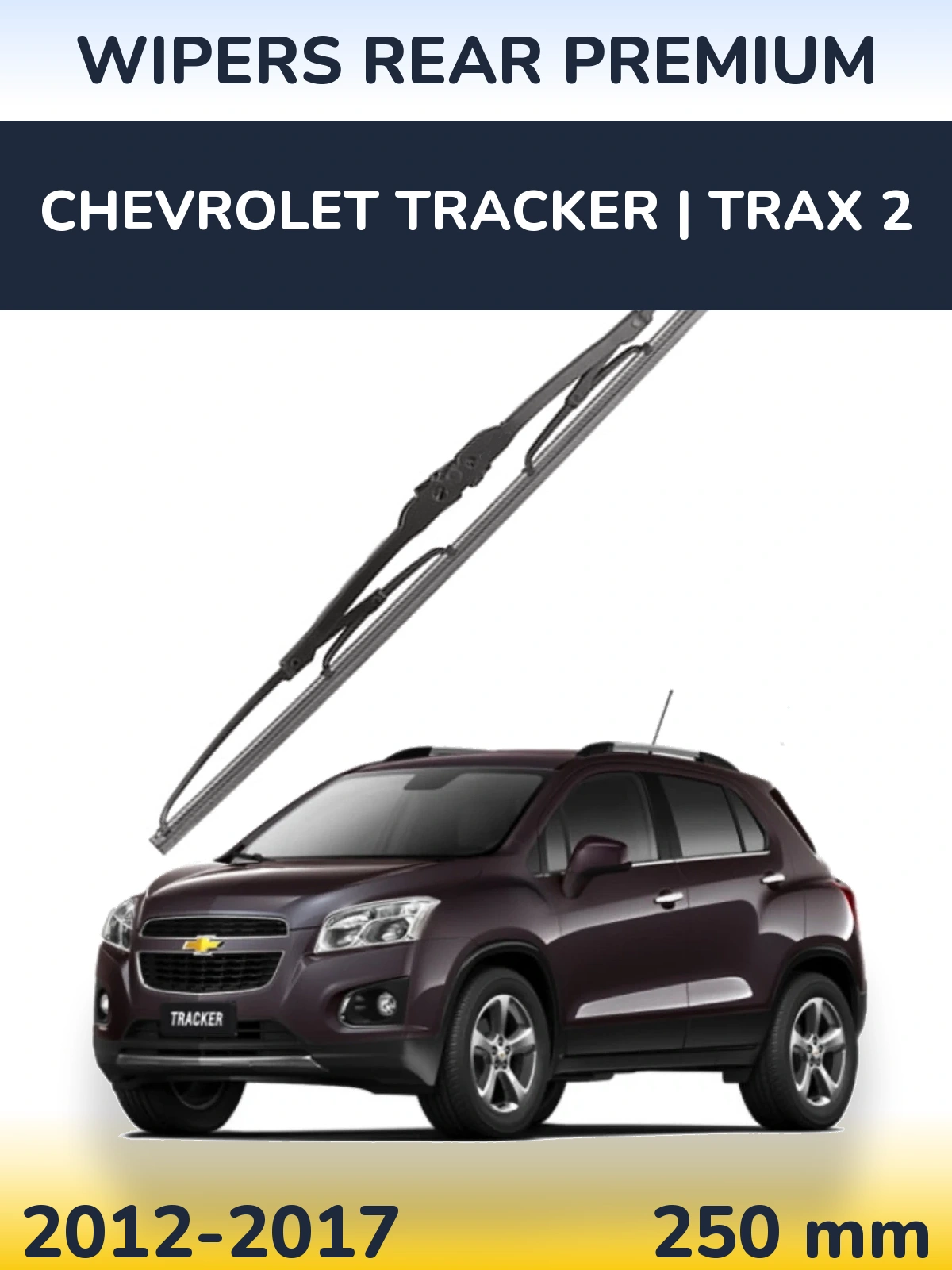 Rear wiper blade WIPERS REAR PREMIUM 250 mm for Chevrolet Tracker | Trax 2 2012-2017
