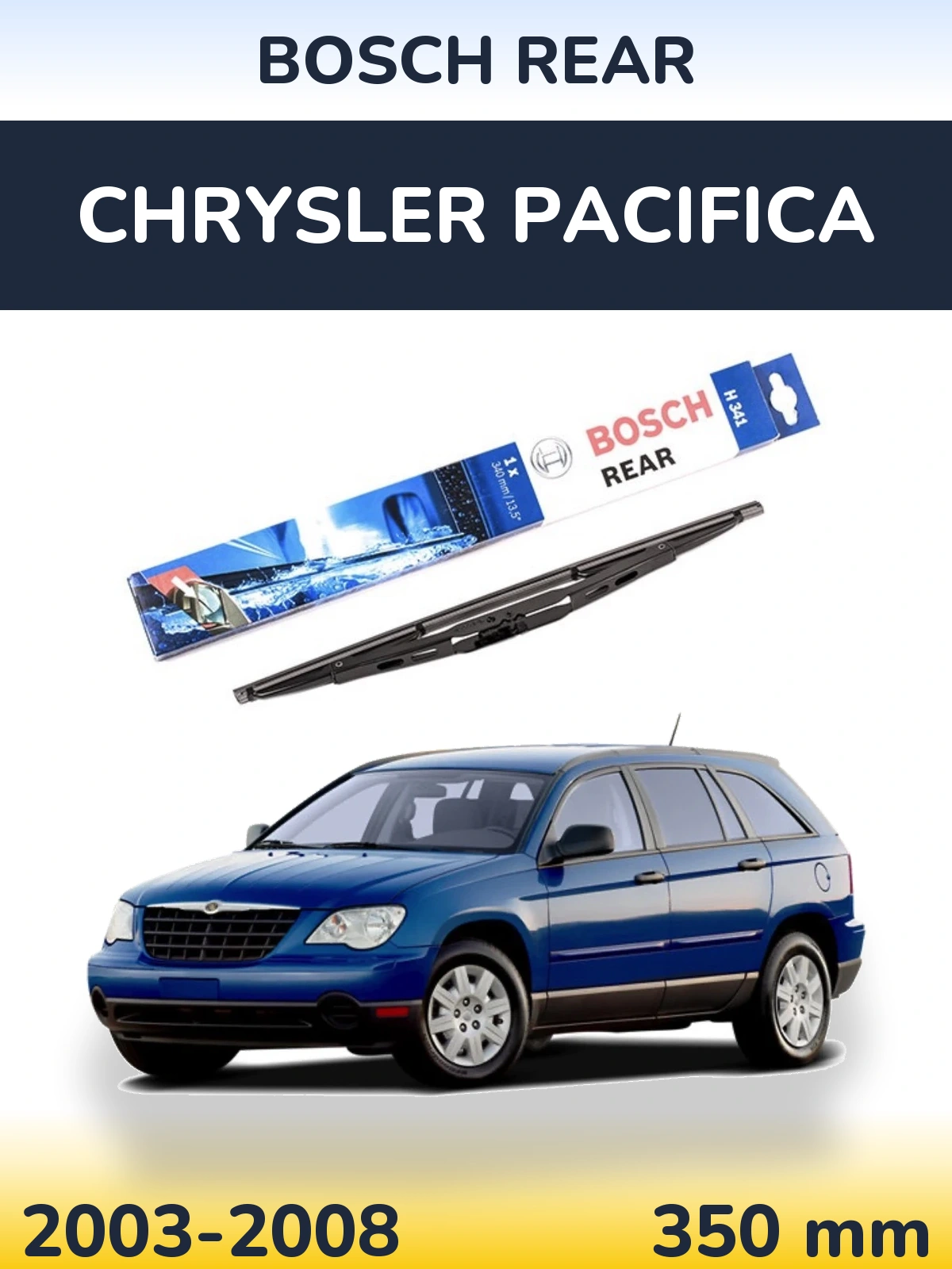 Rear wiper blade BOSCH Rear 340 mm for Chrysler Pacifica 2003-2008