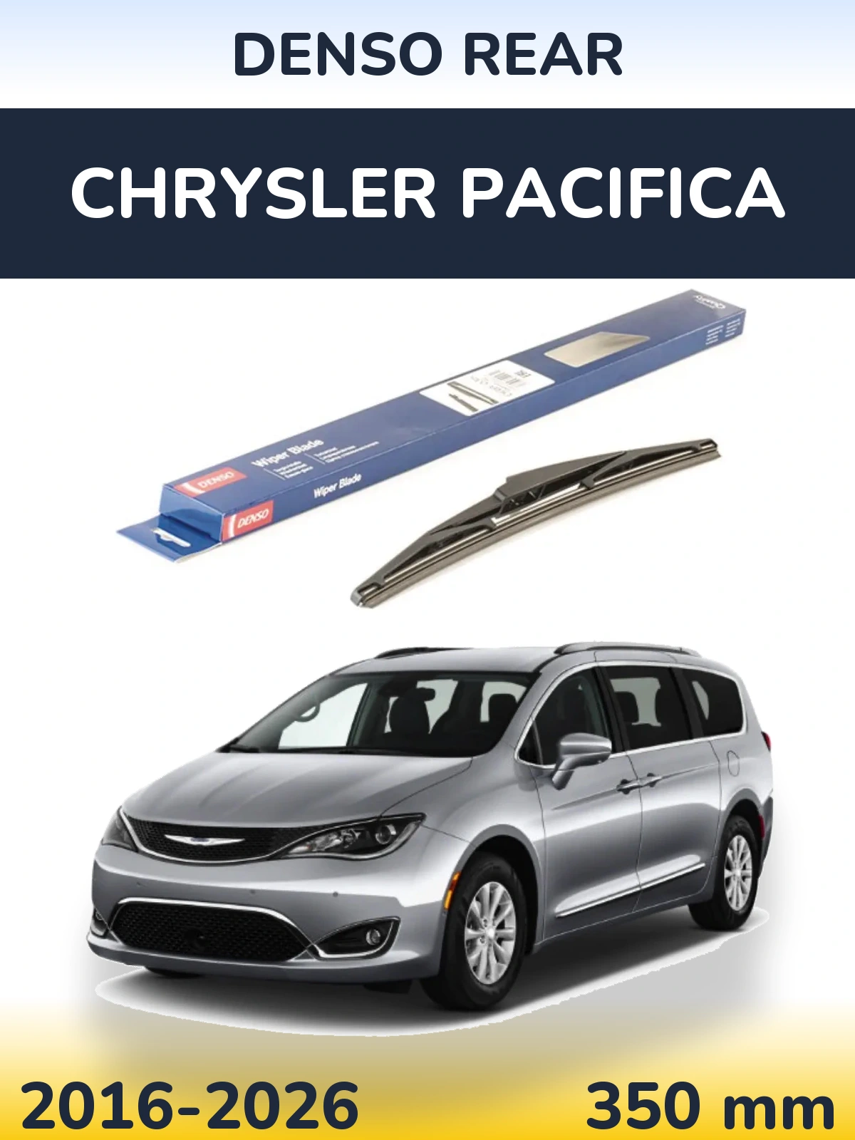 Rear wiper blade Denso Rear 350 mm for Chrysler Pacifica 2016-2026
