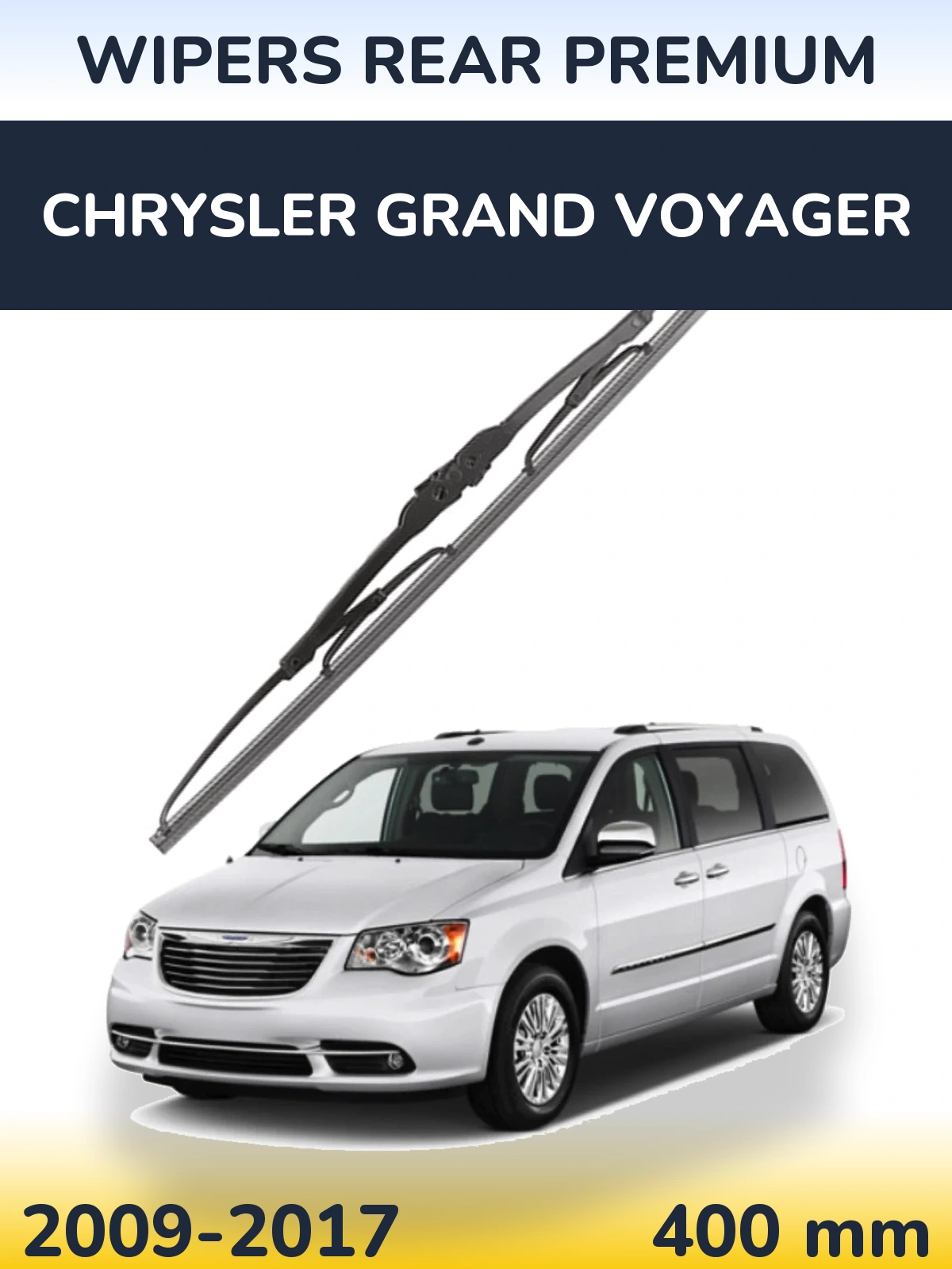 Rear wiper blade WIPERS REAR PREMIUM 400 mm for Chrysler Grand Voyager 2009-2017