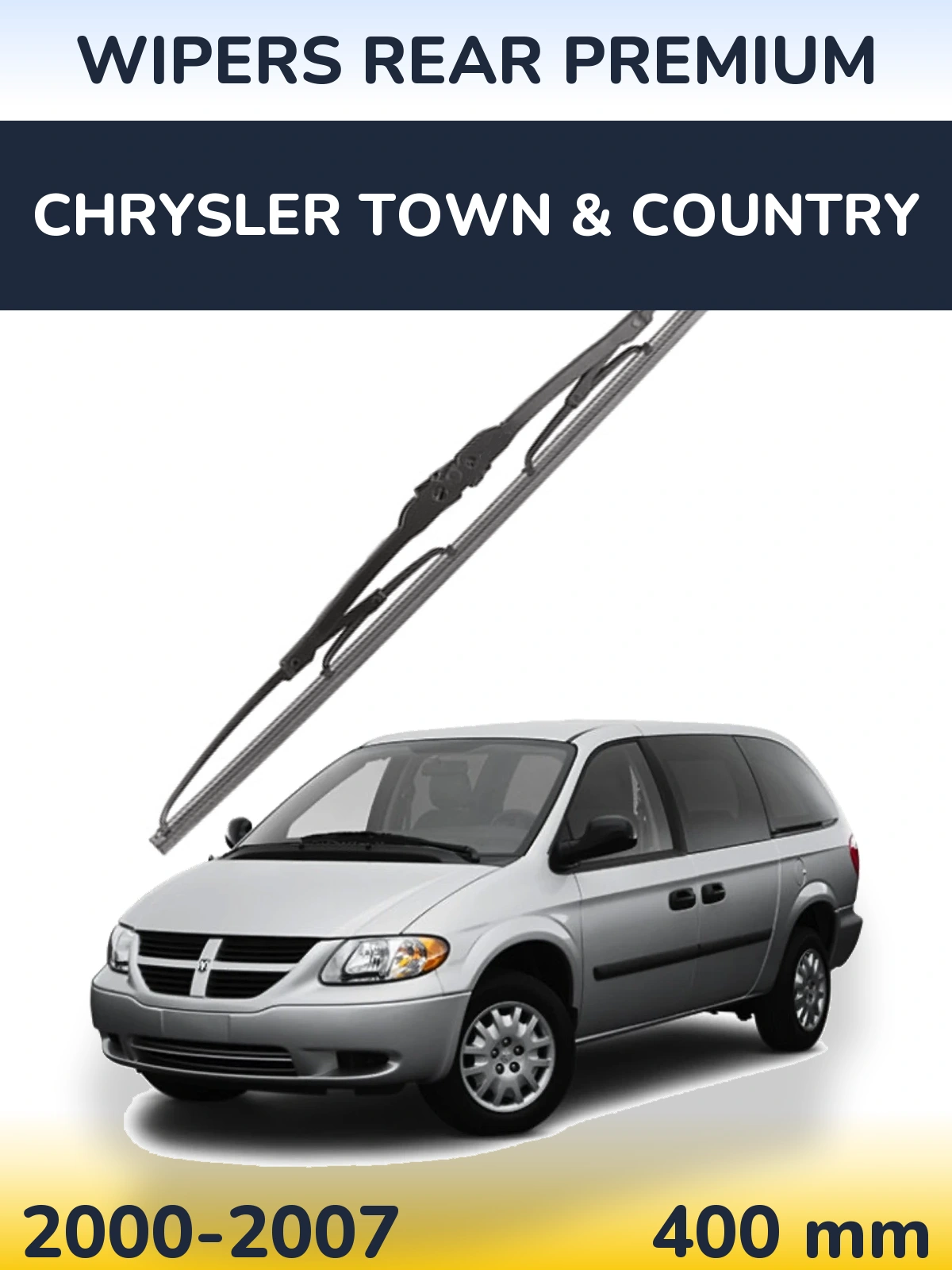Rear wiper blade WIPERS REAR PREMIUM 400 mm for Chrysler Town & Country 2000-2007