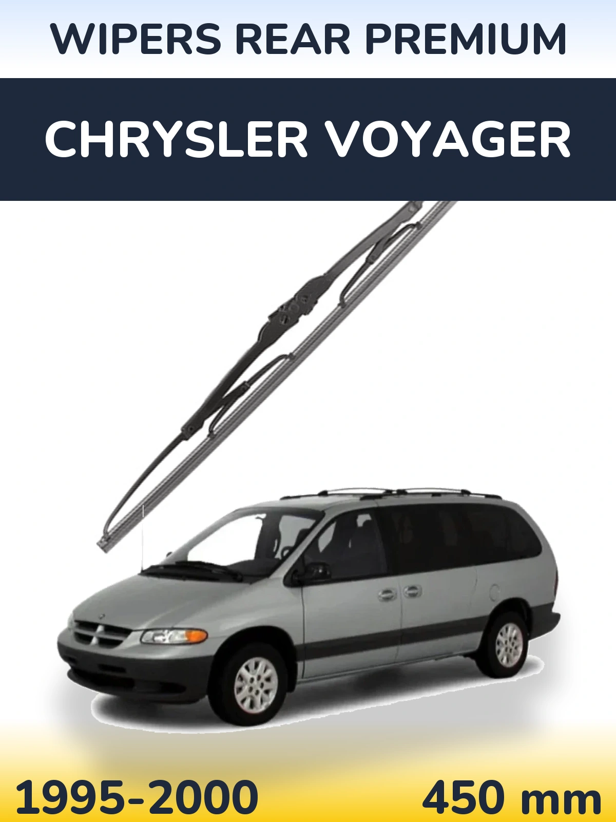 Rear wiper blade WIPERS REAR PREMIUM 450 mm for Chrysler Voyager 1995-2000