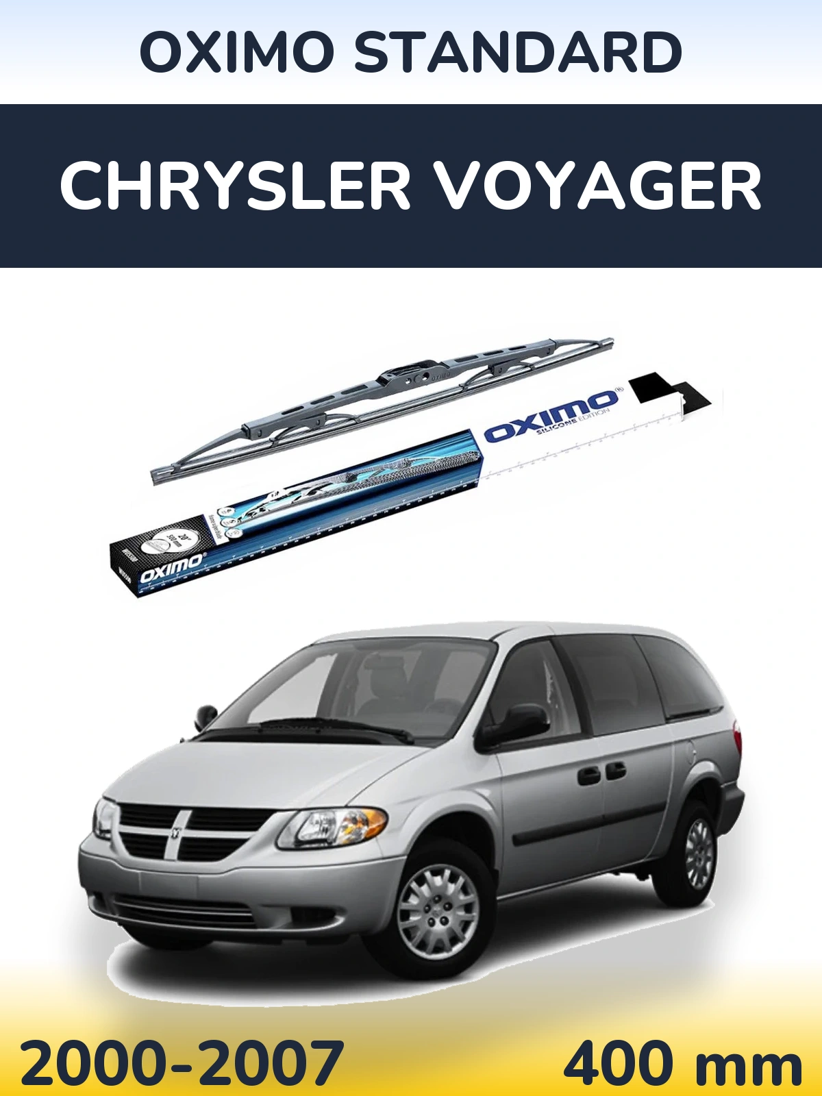 Rear wiper blade Oximo Standard 400 mm for Chrysler Voyager 2000-2007