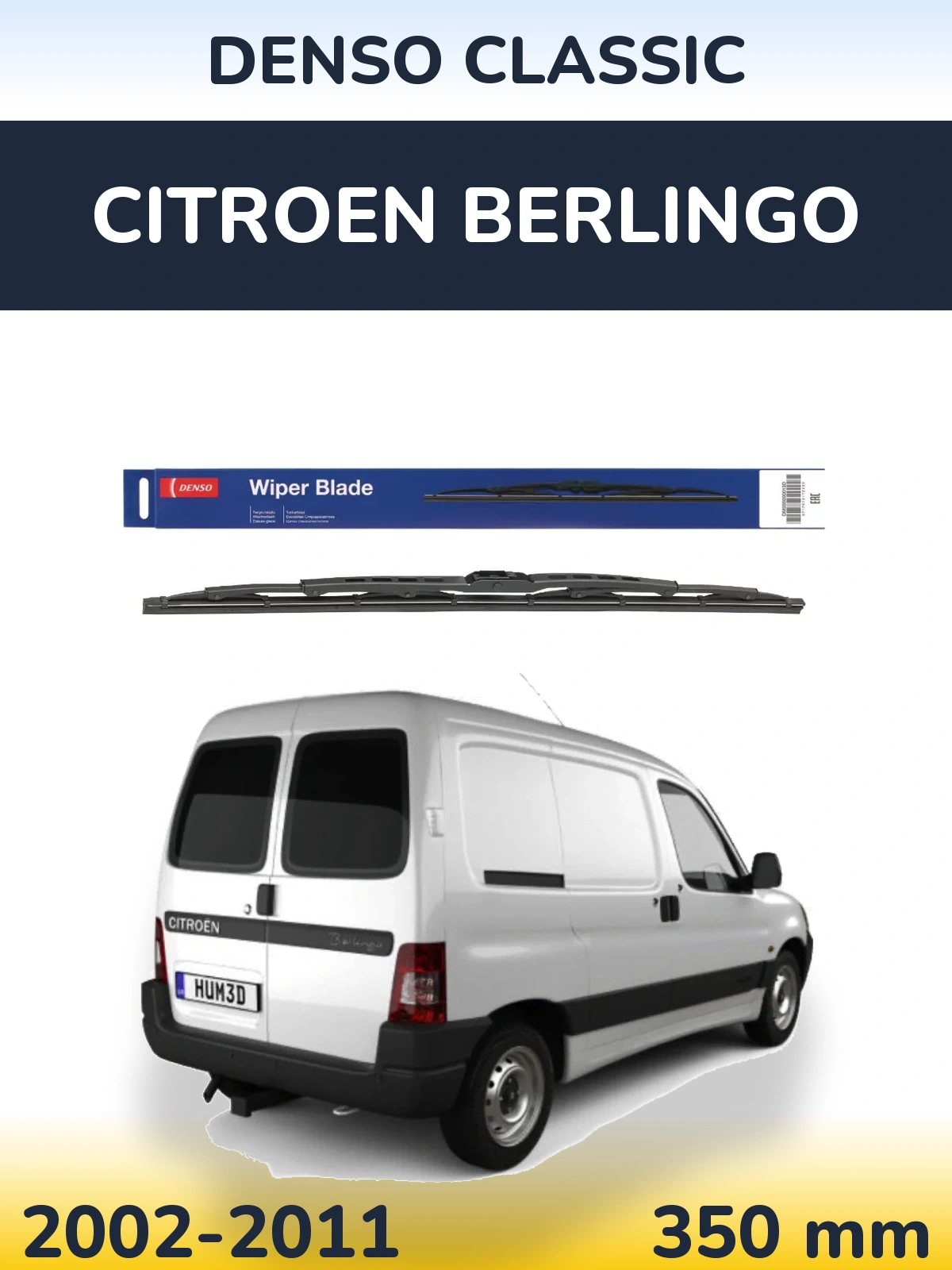 Задня щітка Denso Classic 350 мм для Citroen Berlingo 2002-2011