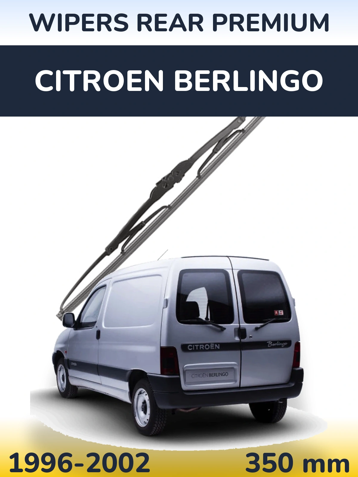 Rear wiper blade WIPERS REAR PREMIUM 350 mm for Citroen Berlingo 1996-2002