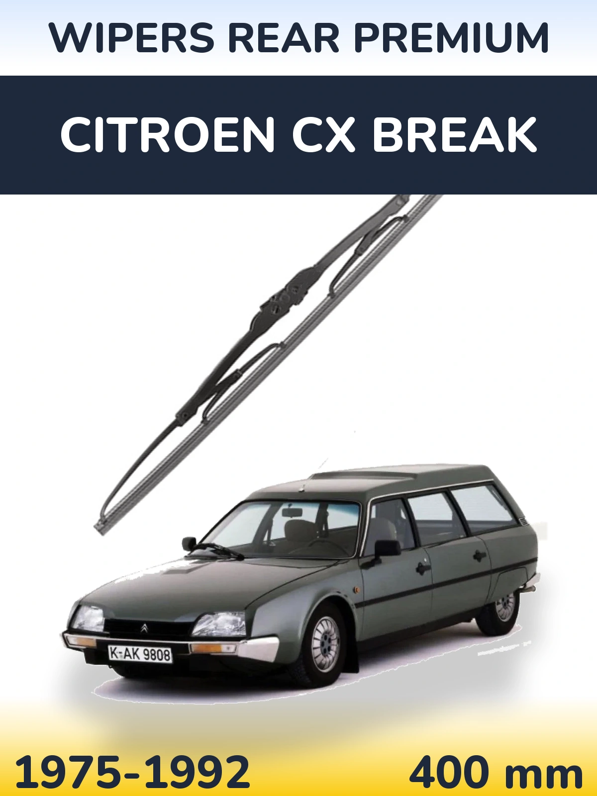 Задний дворник WIPERS REAR PREMIUM 400 мм для Citroen CX Break 1975-1992