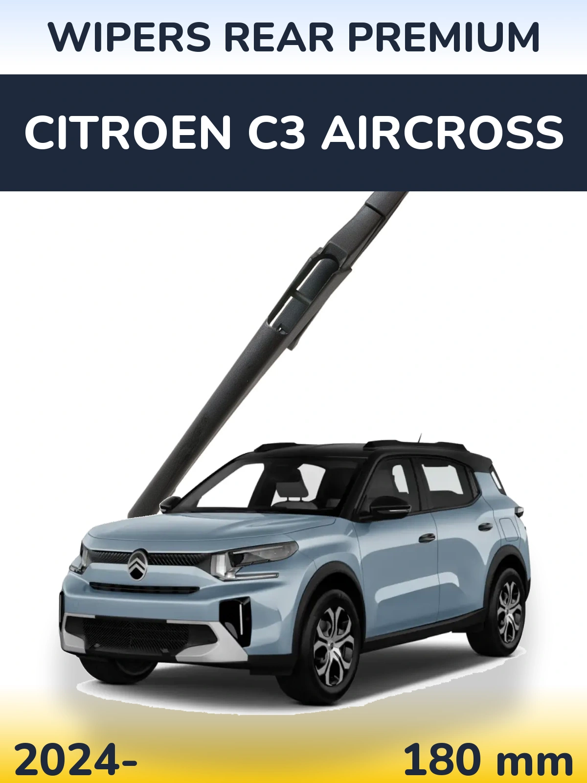 Задня щітка WIPERS REAR PREMIUM 180 мм для Citroen C3 Aircross 2024-2026
