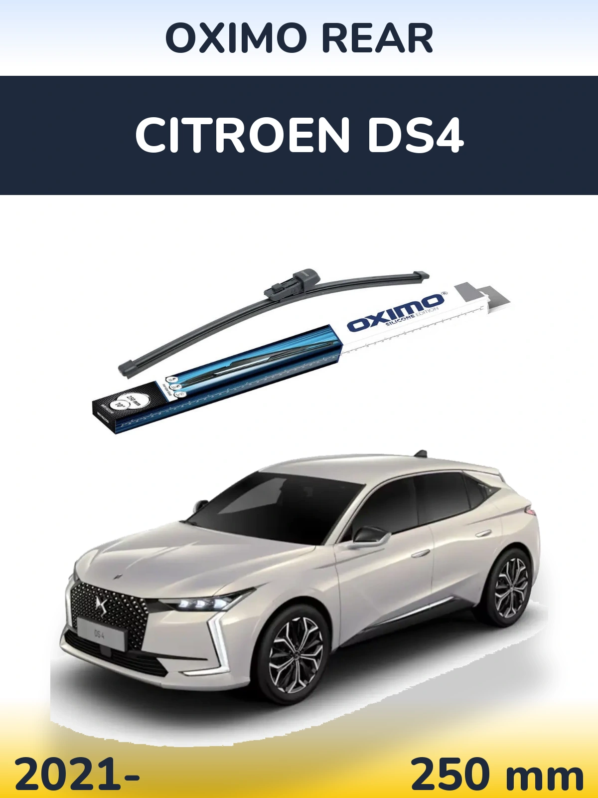 Rear wiper blade Oximo Rear 250 mm for Citroen DS4 2021-2026