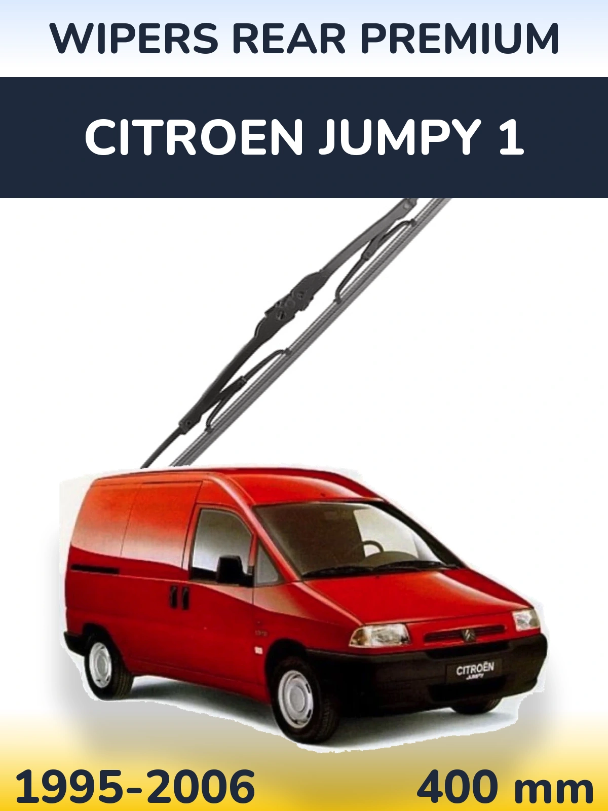 Rear wiper blade WIPERS REAR PREMIUM 400 mm for Citroen Jumpy 1 1995-2006