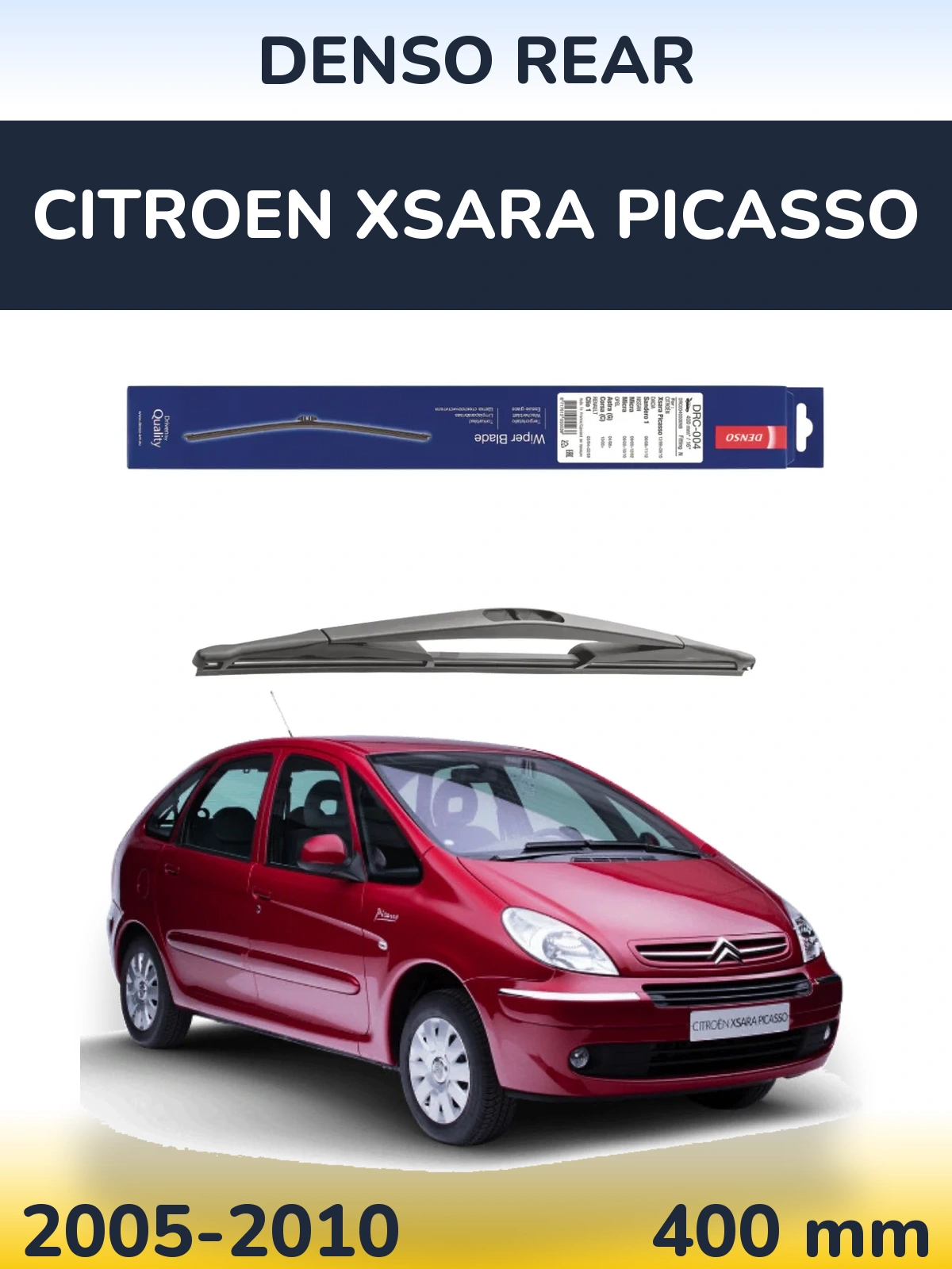 Задня щітка Denso Rear 400 мм для Citroen Xsara Picasso 2005-2010