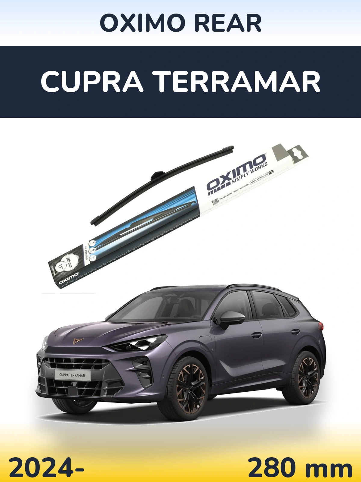 Задний дворник Oximo Rear 280 мм для Cupra Terramar 2024-2026