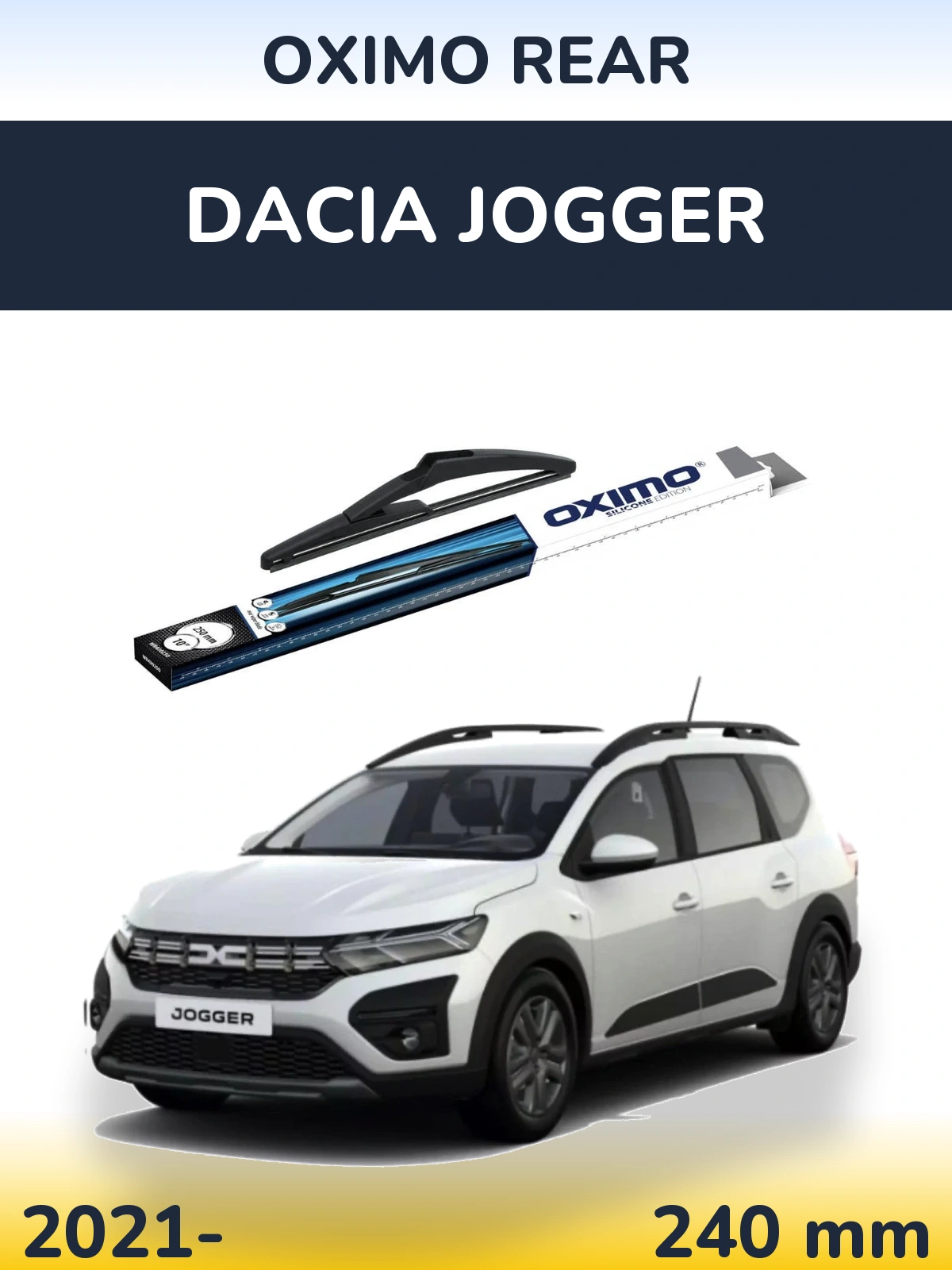 Rear wiper blade Oximo Rear 250 mm for Dacia Jogger 2021-2026