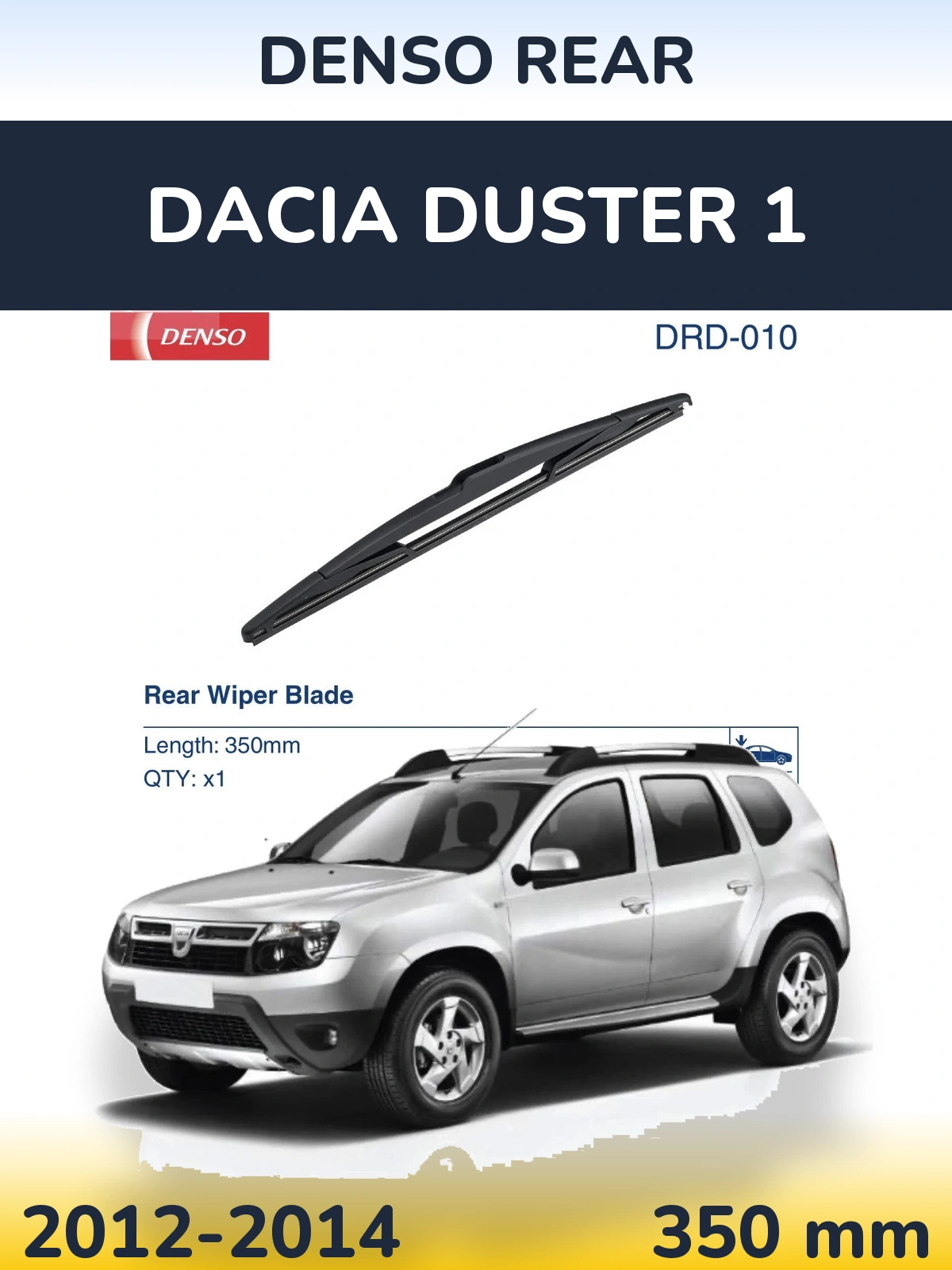 Задний дворник Denso Rear 350 мм для Dacia Duster 1 2012-2014