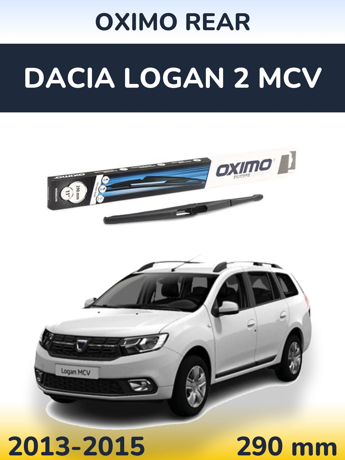 Rear wiper blade Oximo Rear 290 mm for Dacia Logan 2 MCV 2013-2015