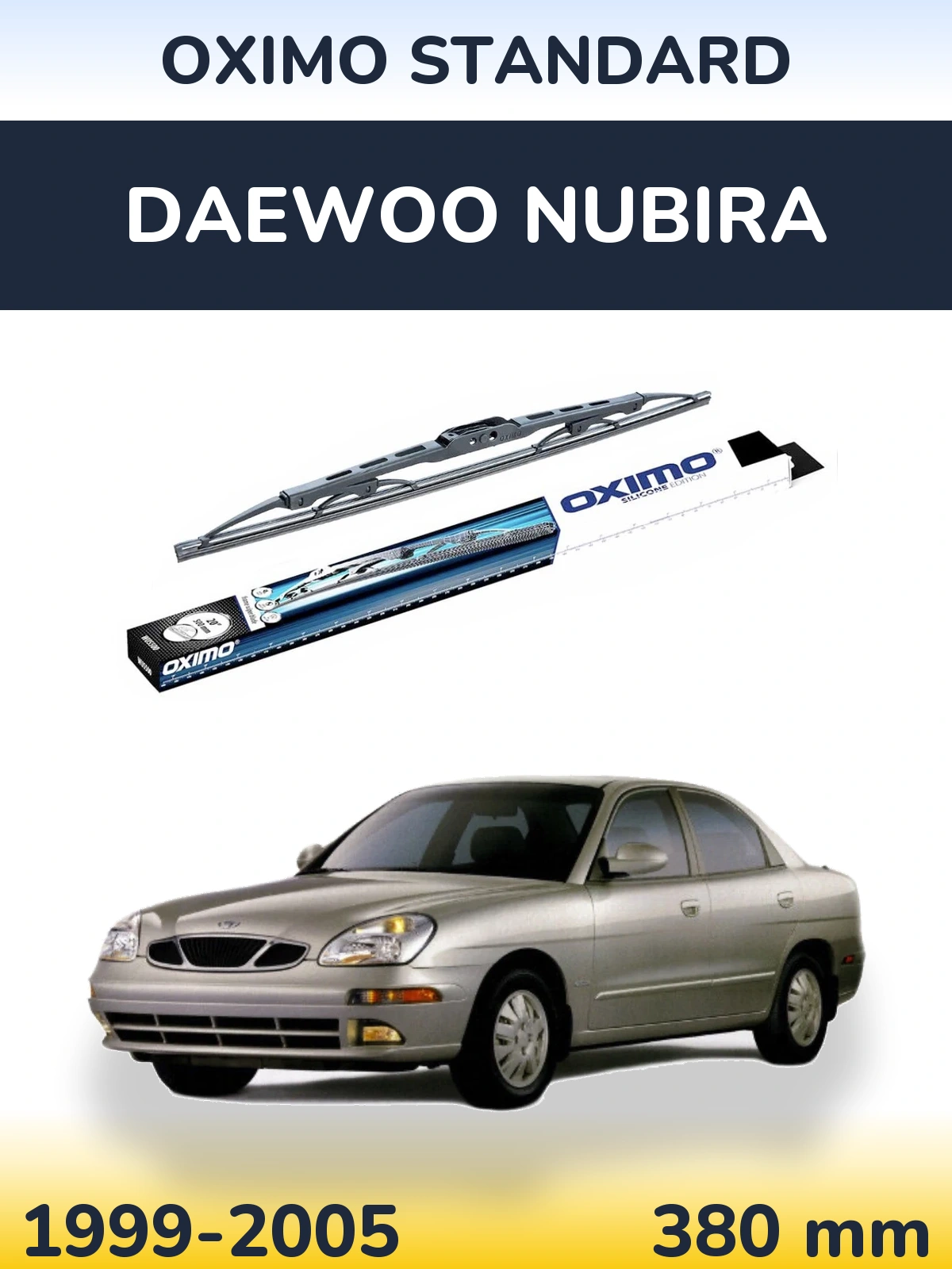 Rear wiper blade Oximo Standard 375 mm for Daewoo Nubira 1999-2005