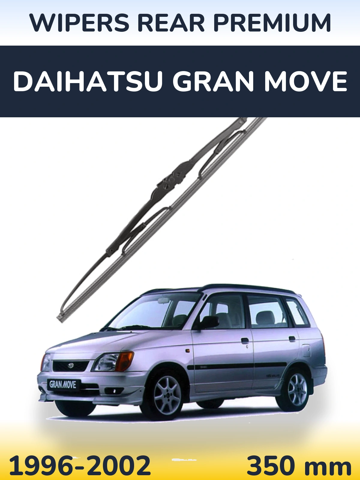 Rear wiper blade WIPERS REAR PREMIUM 350 mm for Daihatsu Gran Move 1996-2002